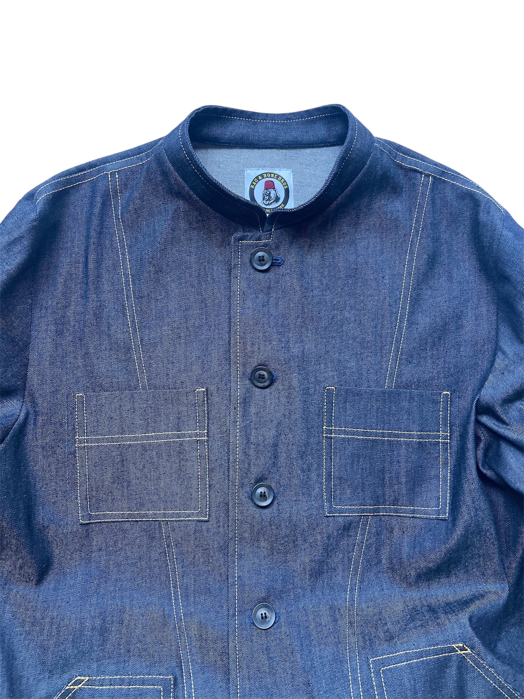 The 'Mintan' Made In London Classic Work Wear Denim Over Shirt - Image 11