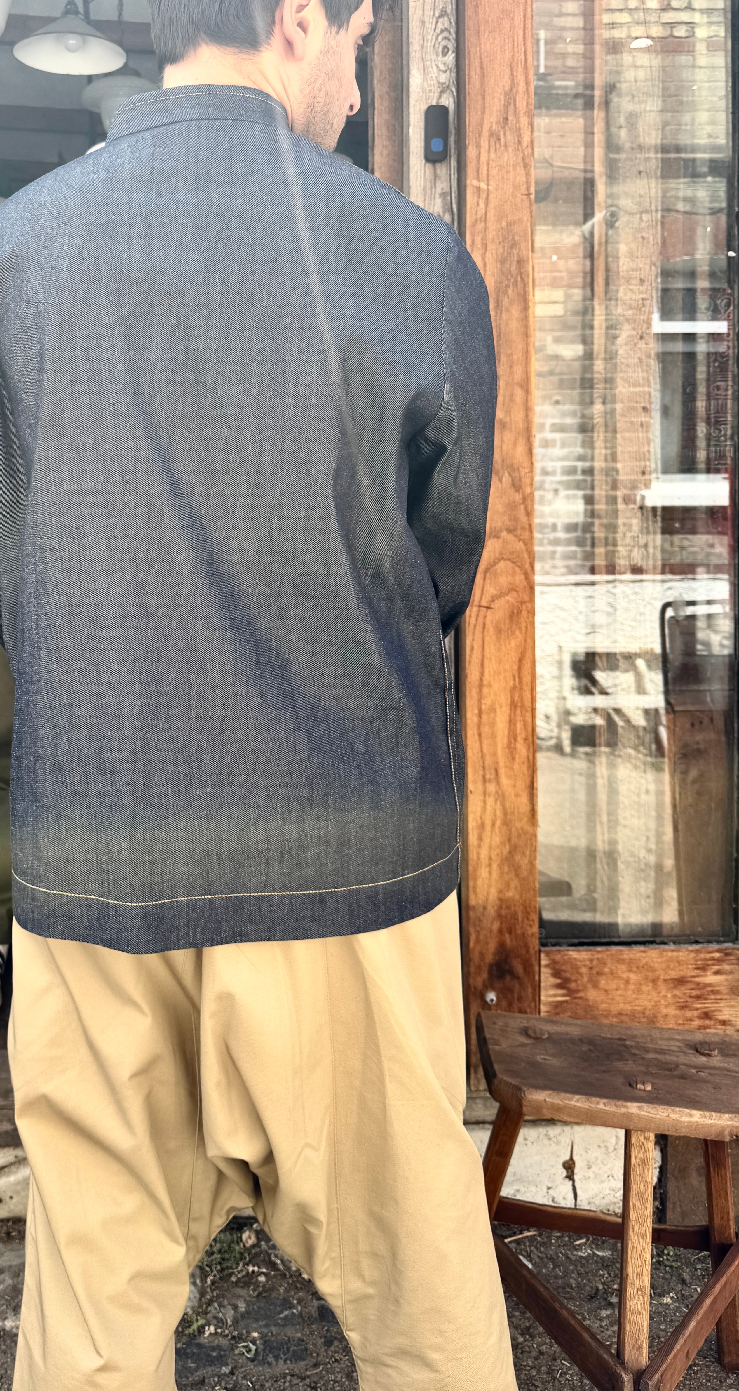 The 'Mintan' Made In London Classic Work Wear Denim Over Shirt - Image 15