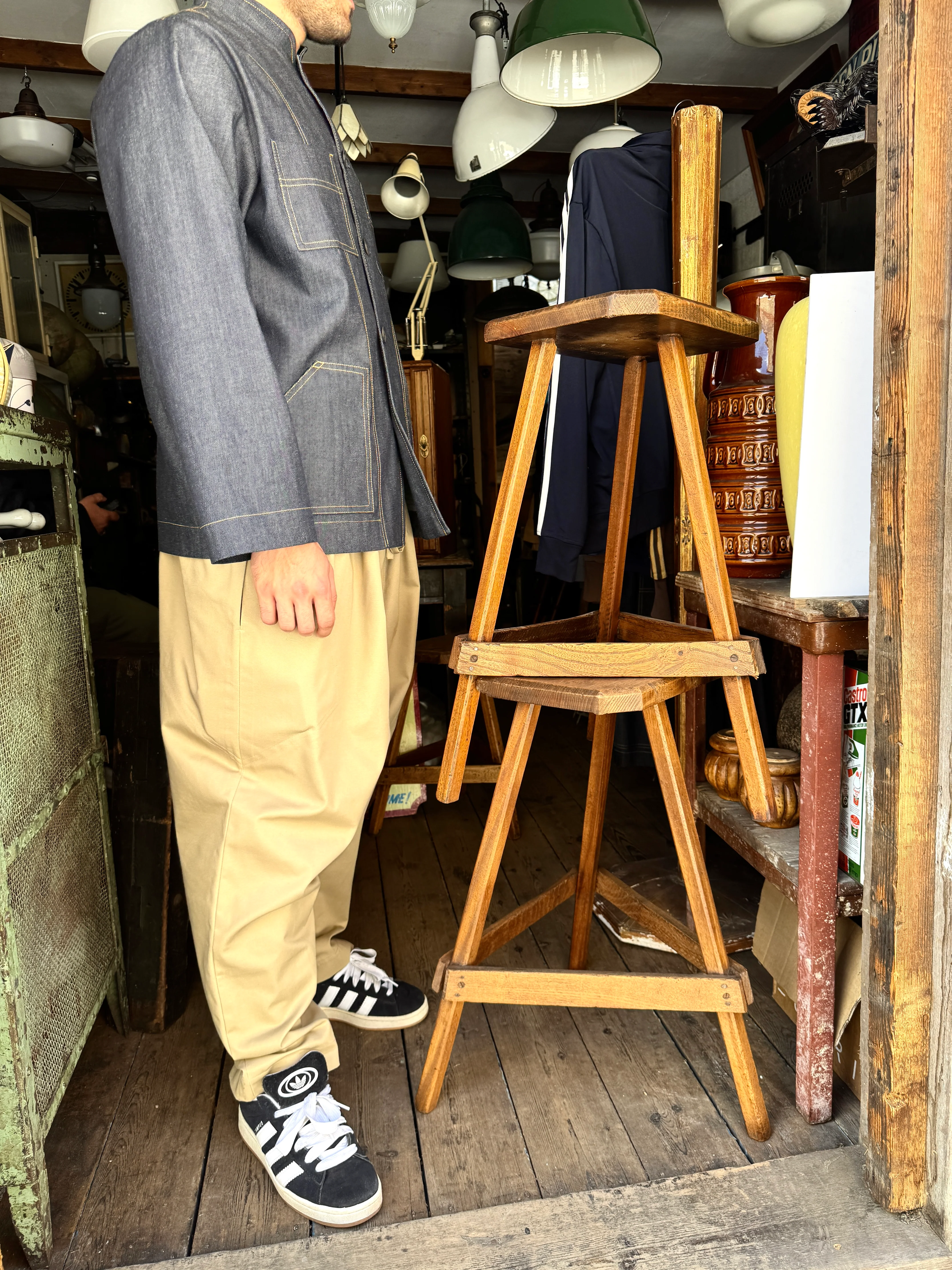 The 'Mintan' Made In London Classic Work Wear Denim Over Shirt - Image 18