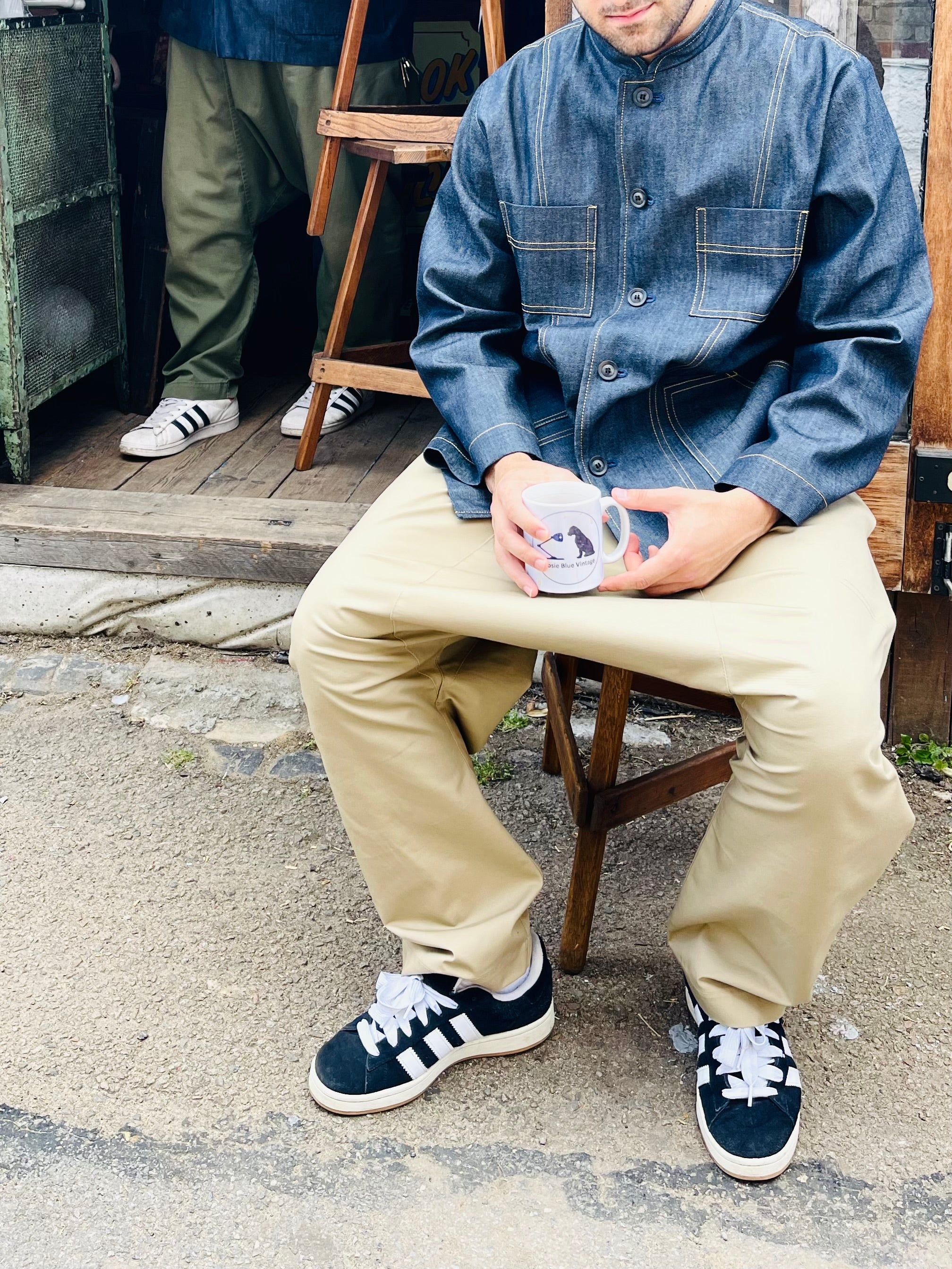 The 'Mintan' Made In London Classic Work Wear Denim Over Shirt - Image 20