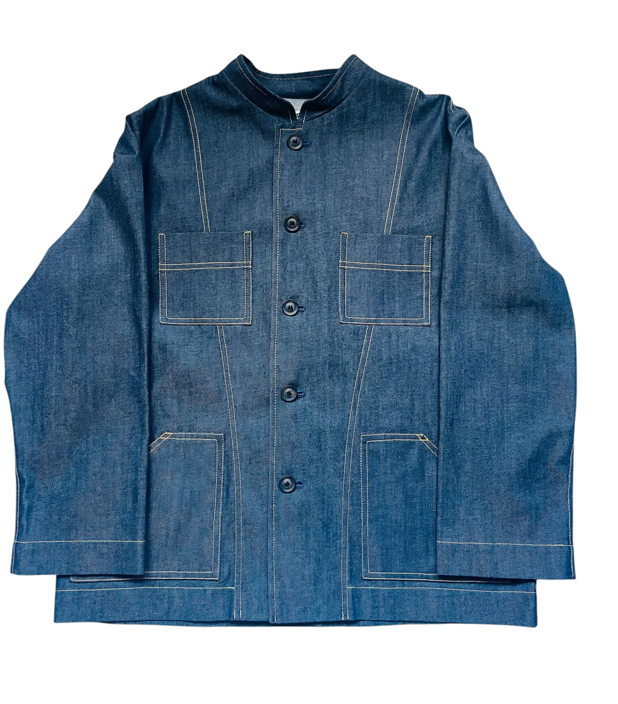 The 'Mintan' Made In London Classic Work Wear Denim Over Shirt - Image 4