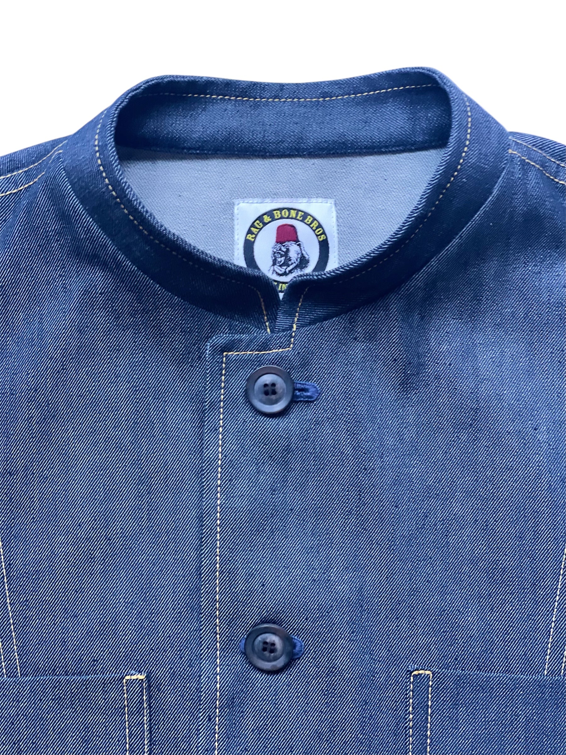 The 'Mintan' Made In London Classic Work Wear Denim Over Shirt - Image 7