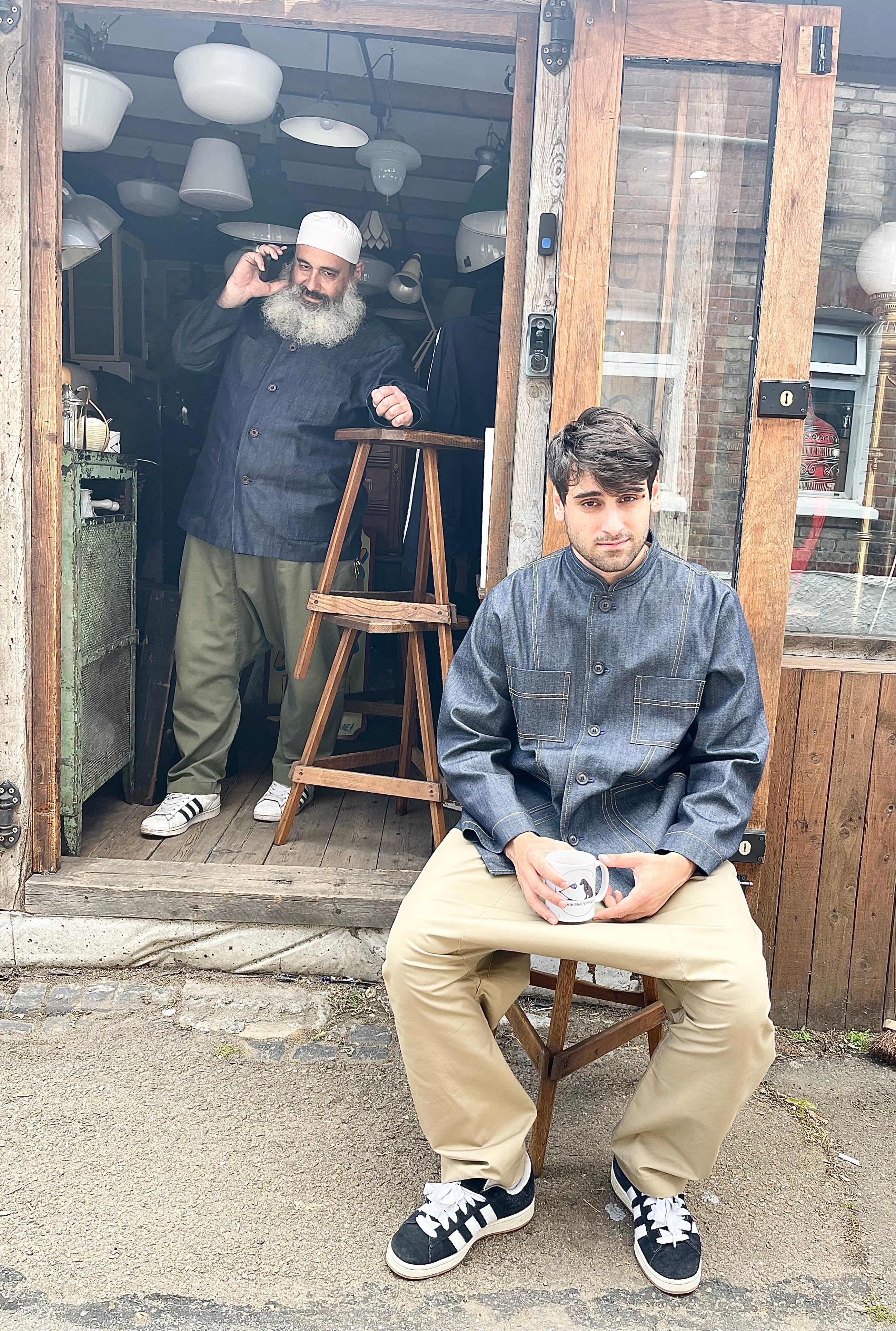 The 'Mintan' Made In London Classic Work Wear Denim Over Shirt - Image 8
