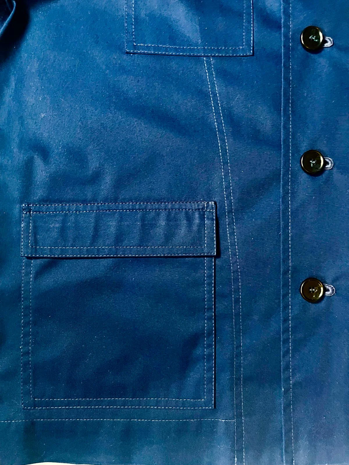 The 'Mintan' Made In London Classic Work Wear Drill Cotton Over Shirt - Image 12