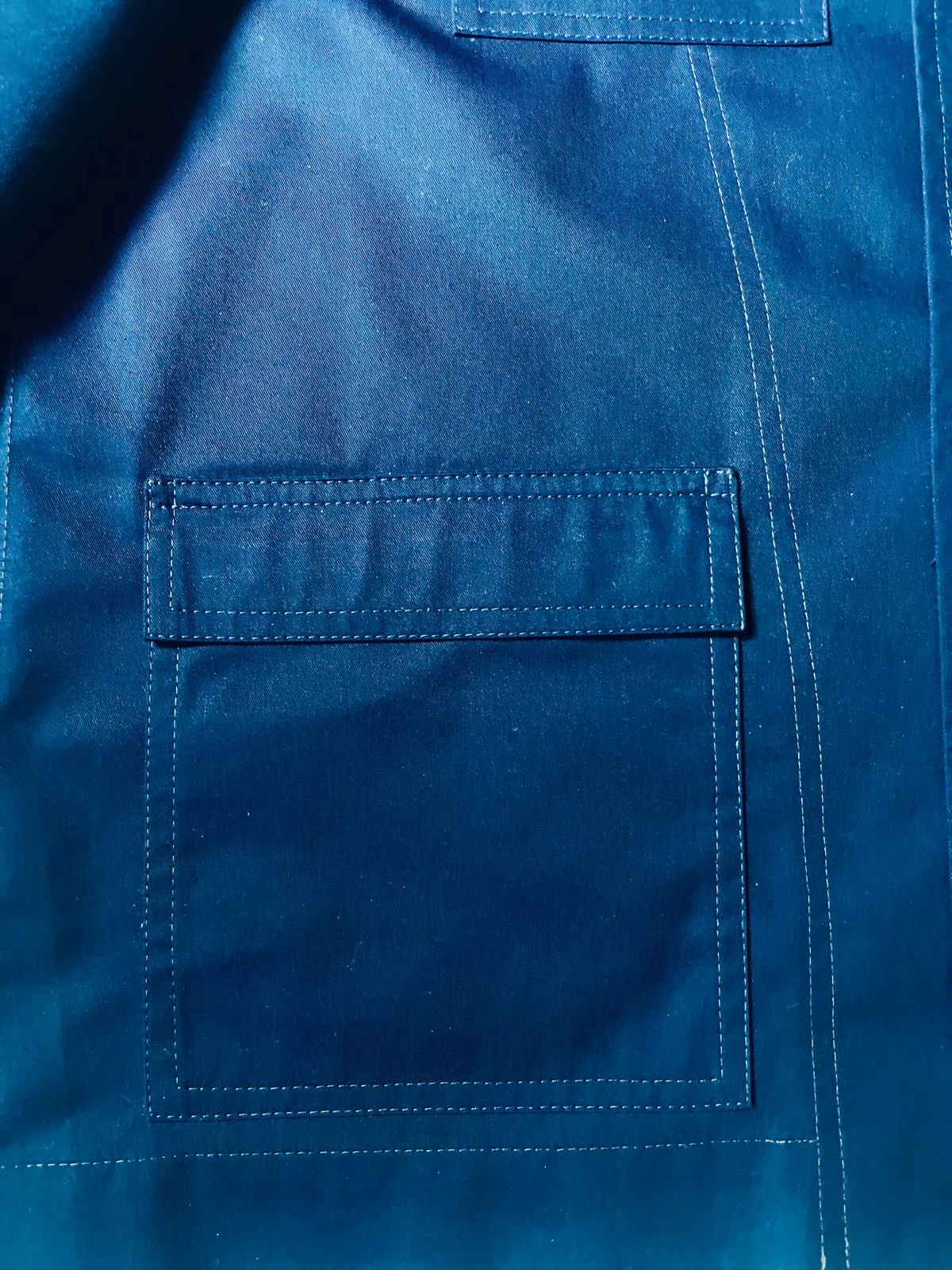 The 'Mintan' Made In London Classic Work Wear Drill Cotton Over Shirt - Image 13