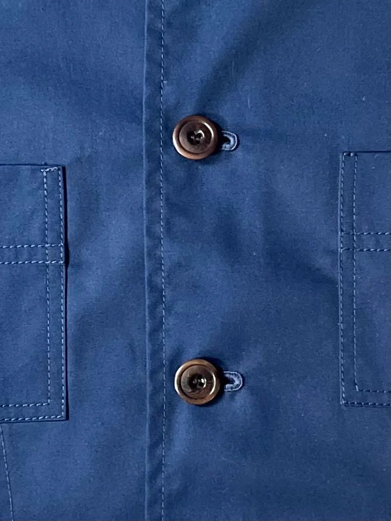 The 'Mintan' Made In London Classic Work Wear Drill Cotton Over Shirt - Image 7