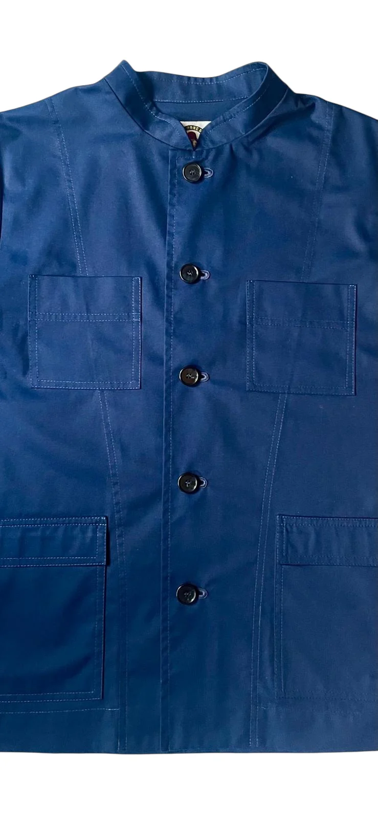 The 'Mintan' Made In London Classic Work Wear Drill Cotton Over Shirt - Image 8