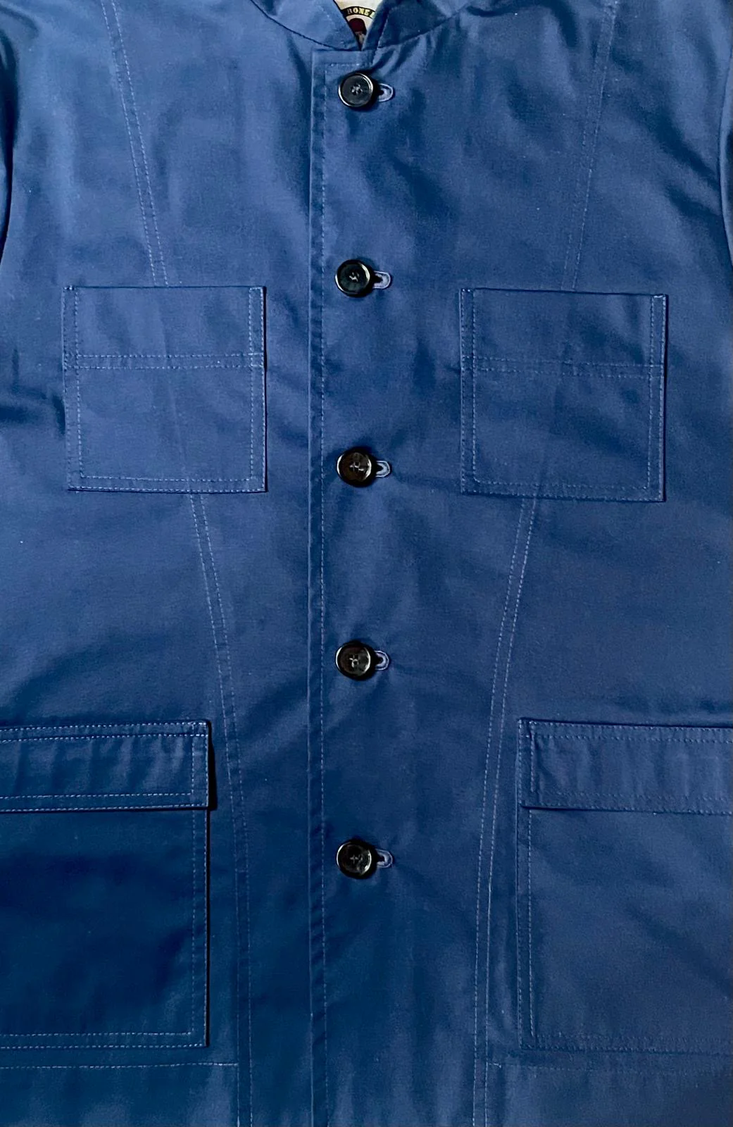 The 'Mintan' Made In London Classic Work Wear Drill Cotton Over Shirt - Image 9