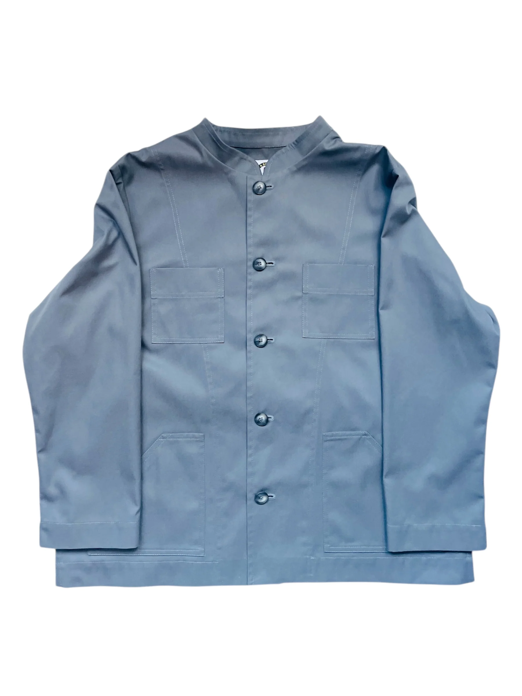 The 'Mintan' Made In London Classic Work Wear Drill Cotton Over Shirt - Image 3