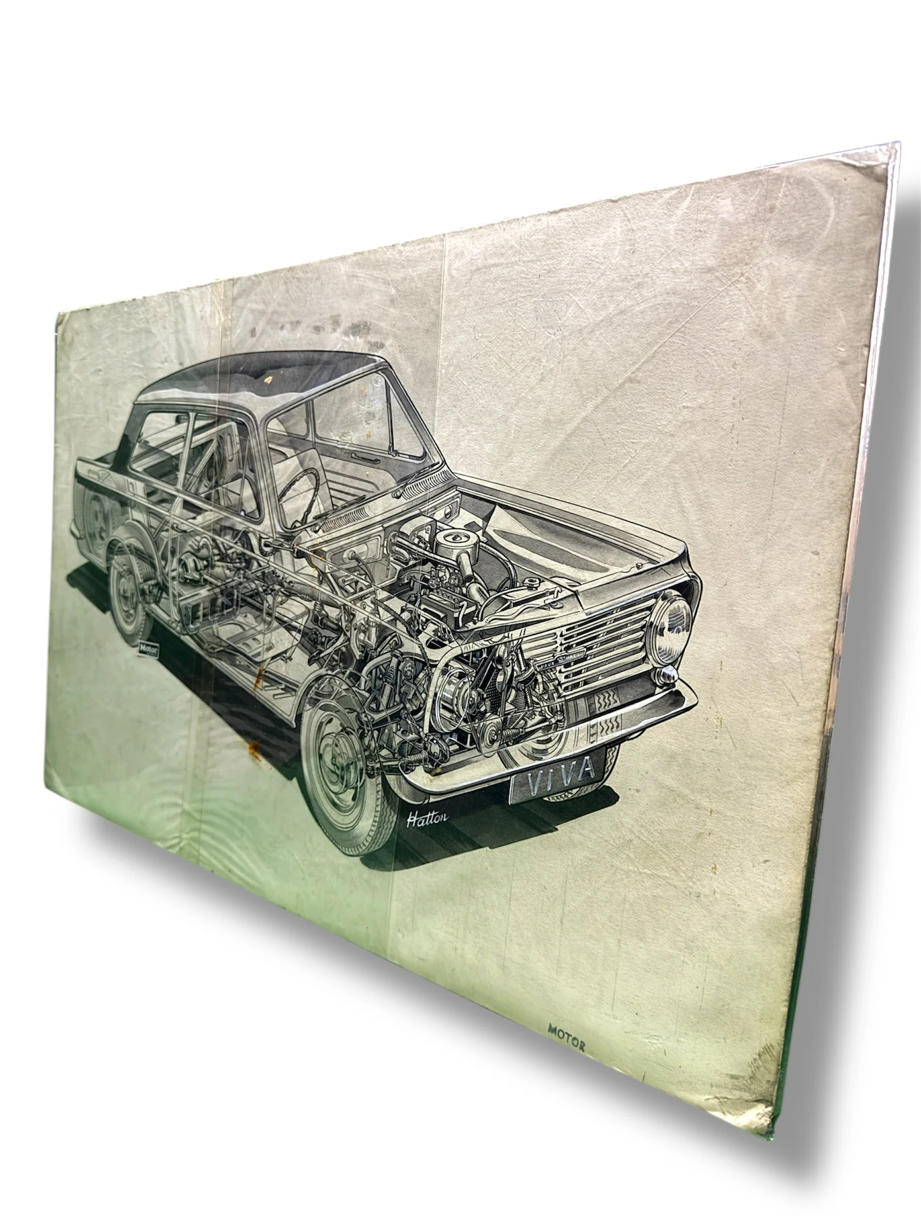 Vauxhall Viva Pen & Ink By Brian Hatton 1963 - Image 2