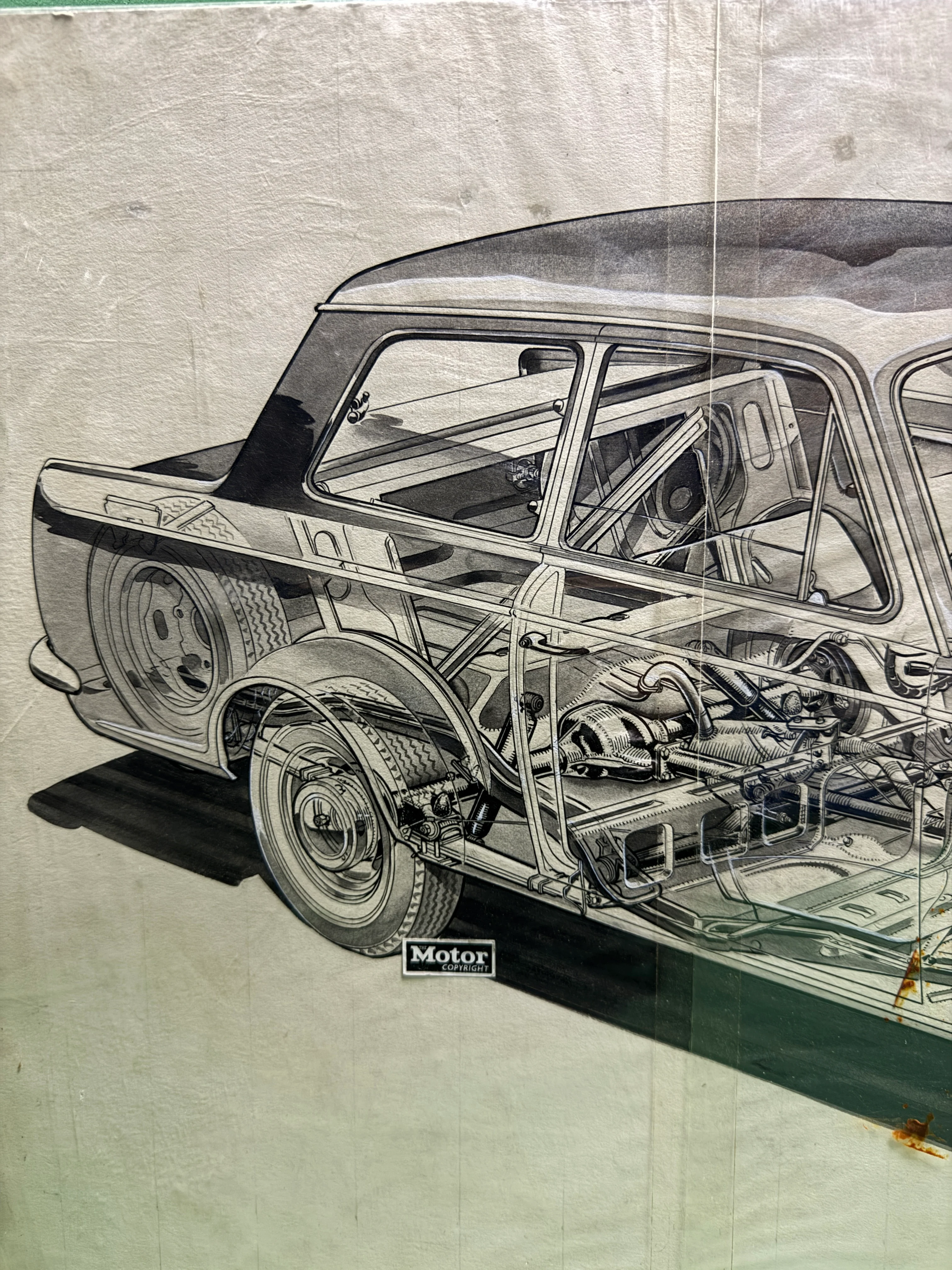 Vauxhall Viva Pen & Ink By Brian Hatton 1963 - Image 3