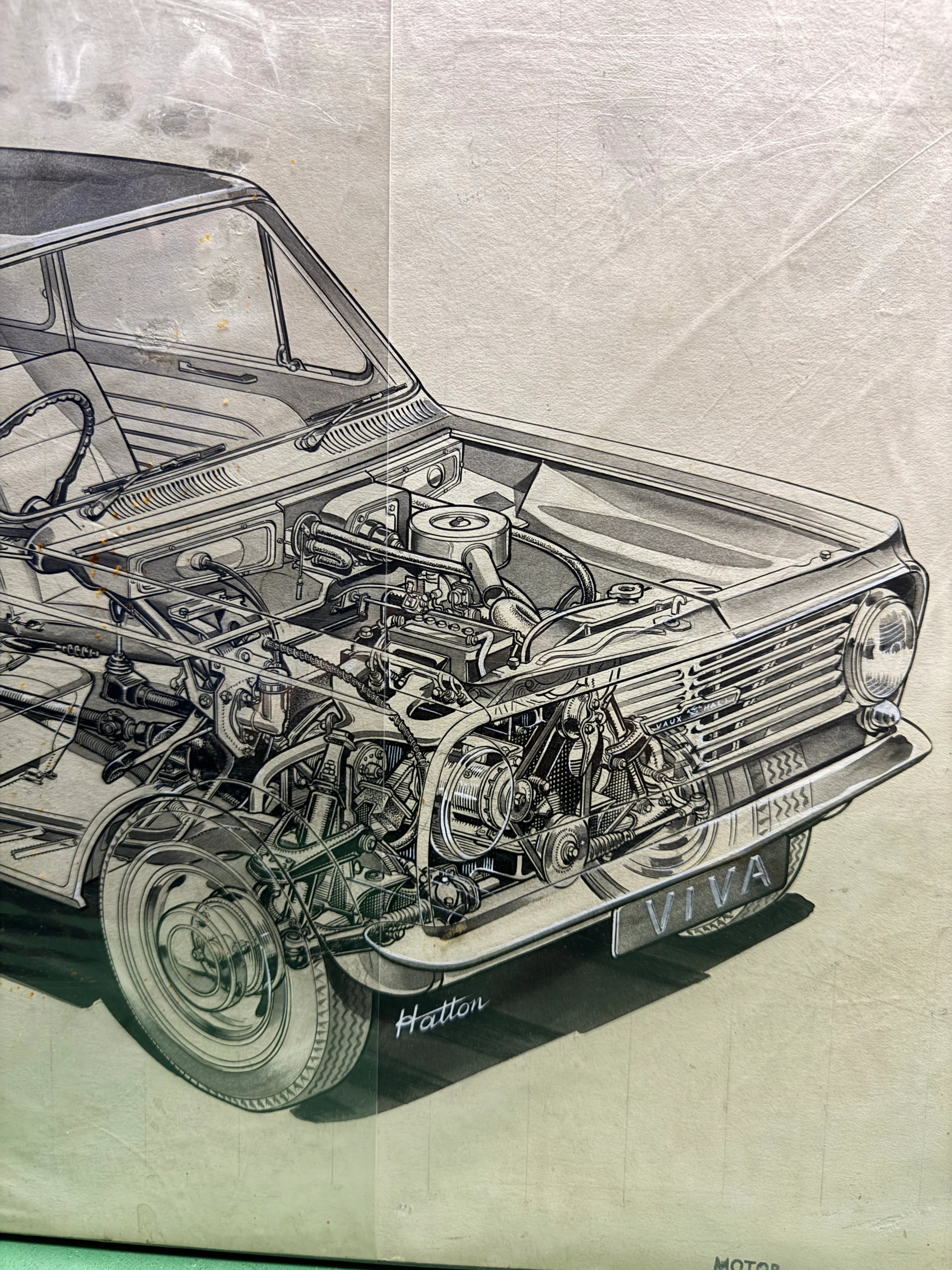 Vauxhall Viva Pen & Ink By Brian Hatton 1963 - Image 4