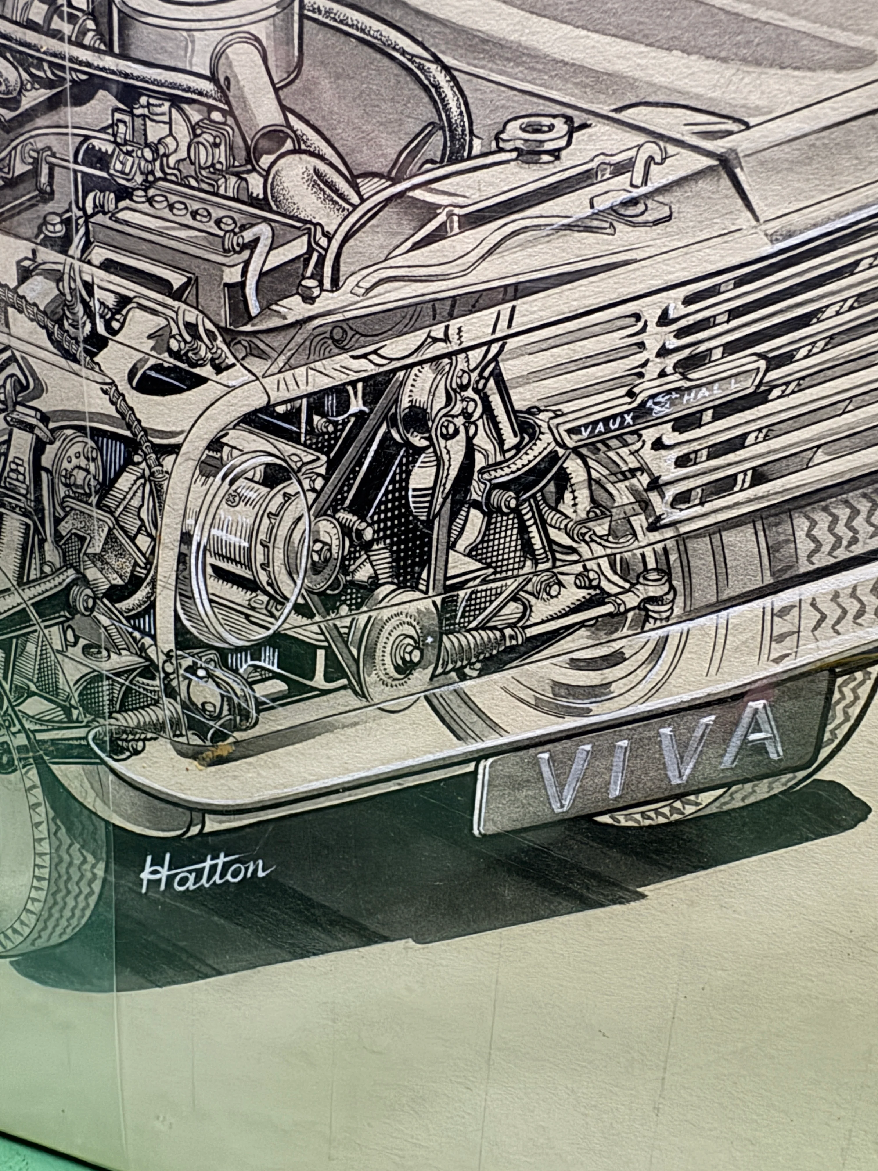 Vauxhall Viva Pen & Ink By Brian Hatton 1963 - Image 8
