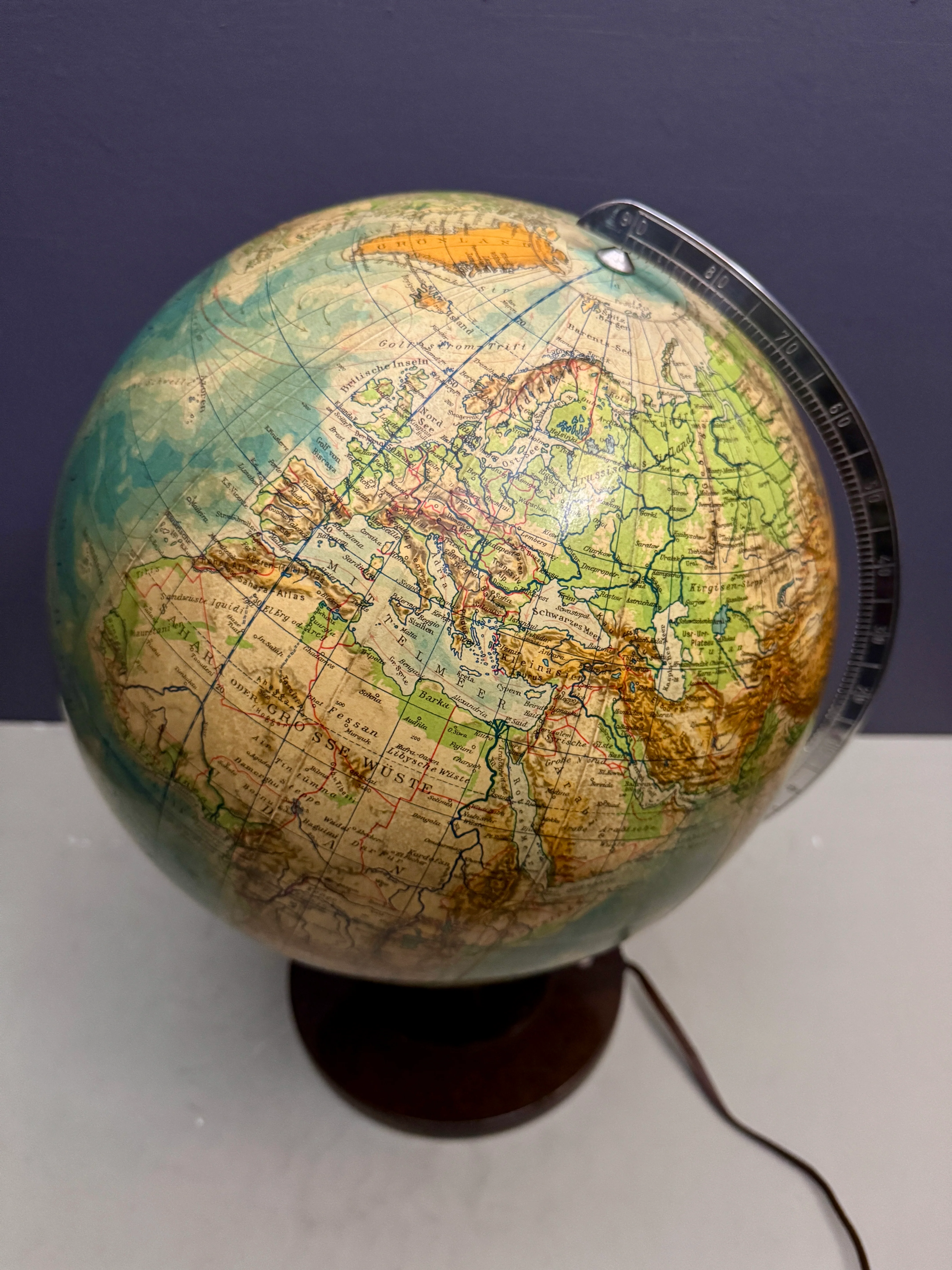 Vintage 1940s Columbus Duo Glass Globe Lamp - Image 6