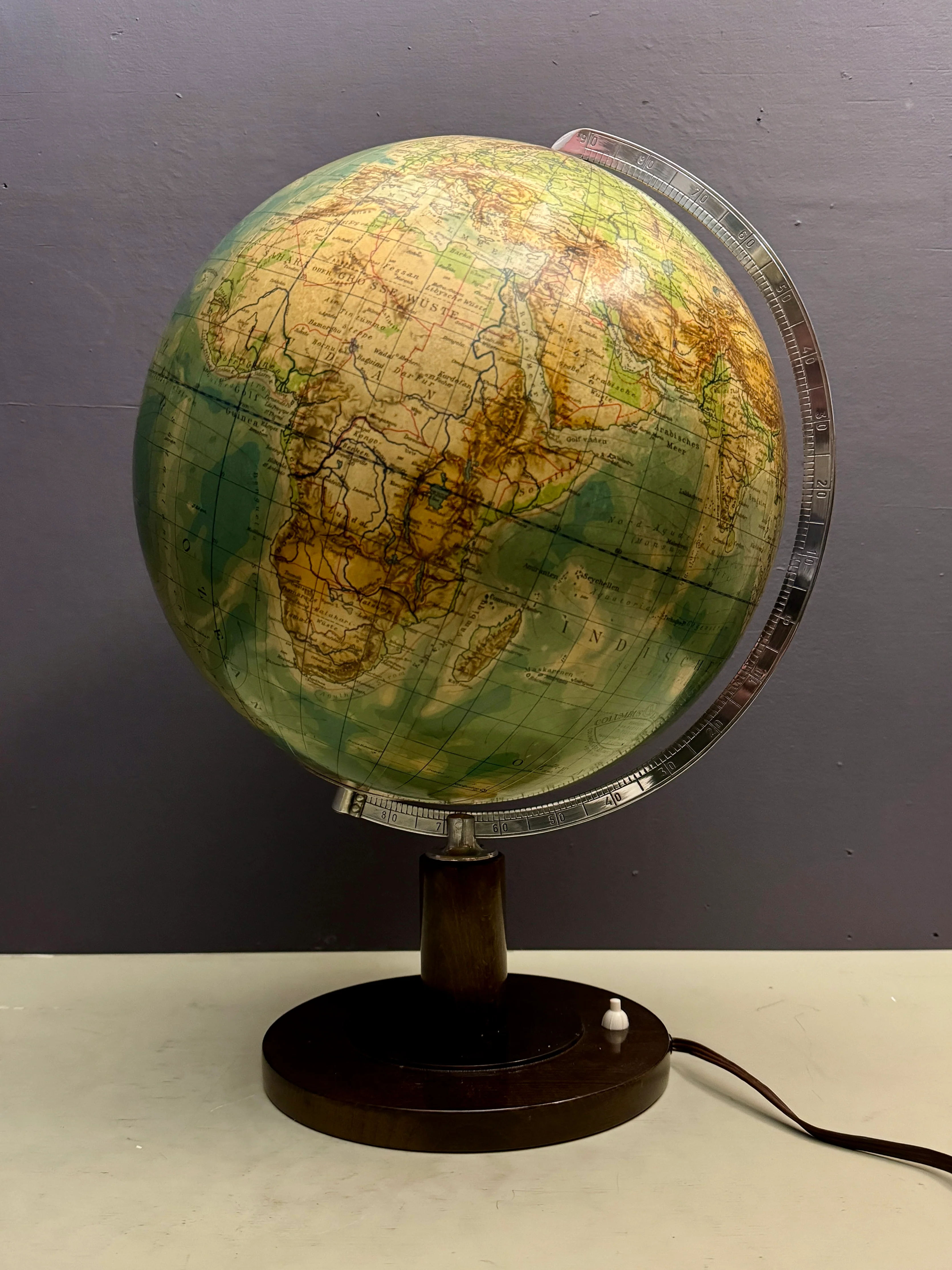 Vintage 1940s Columbus Duo Glass Globe Lamp - Image 7