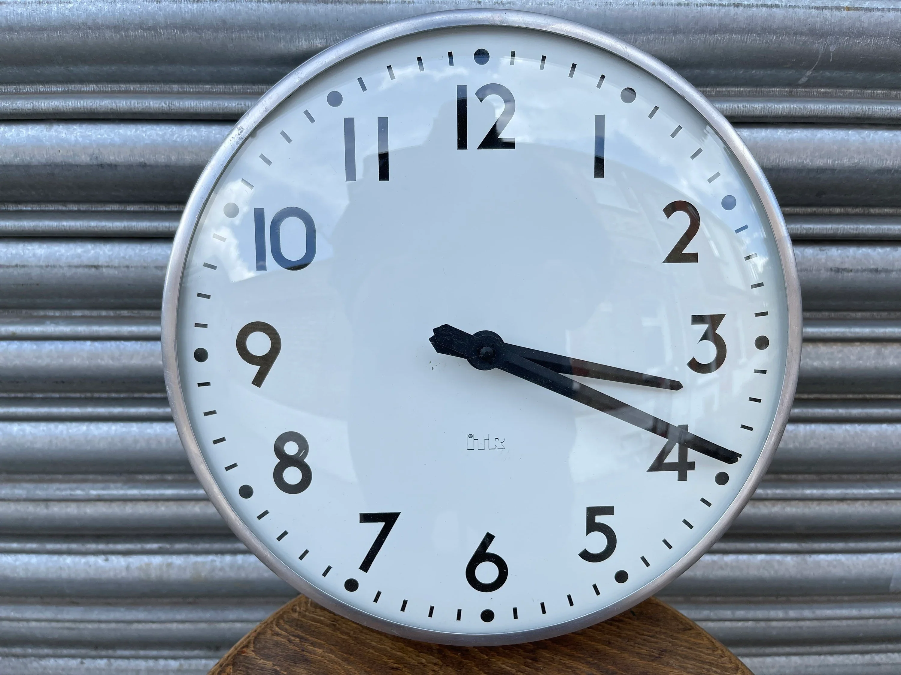 Vintage 1950s Industrial Factory Clock By ITR - Image 2