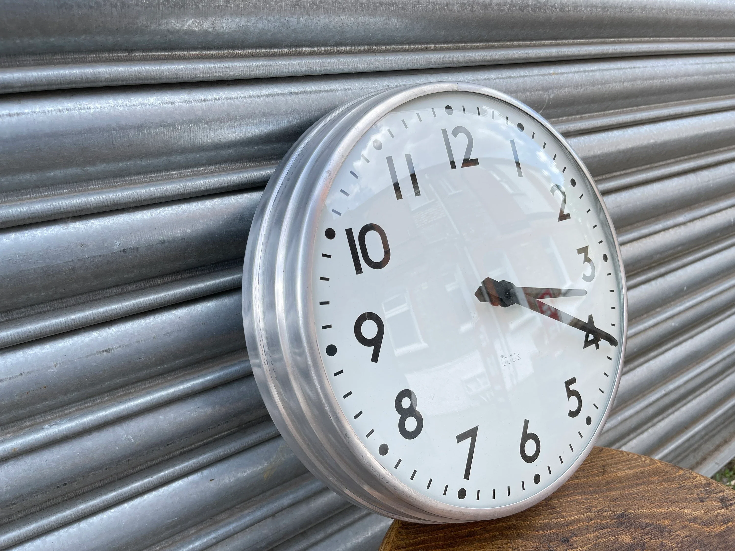 Vintage 1950s Industrial Factory Clock By ITR - Image 4