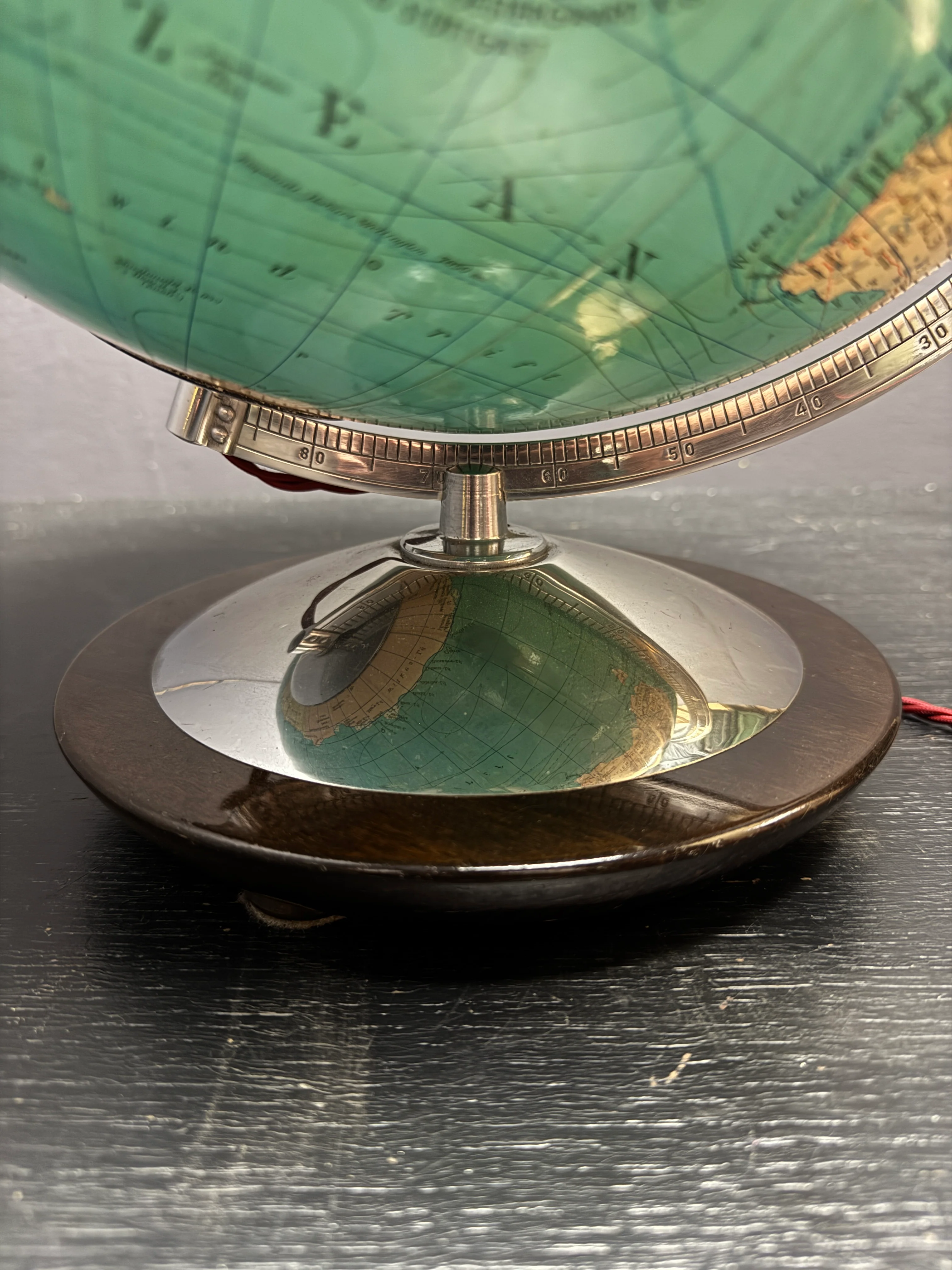 Vintage 1960s German Columbus Duo Glass Globe Lamp - Image 9