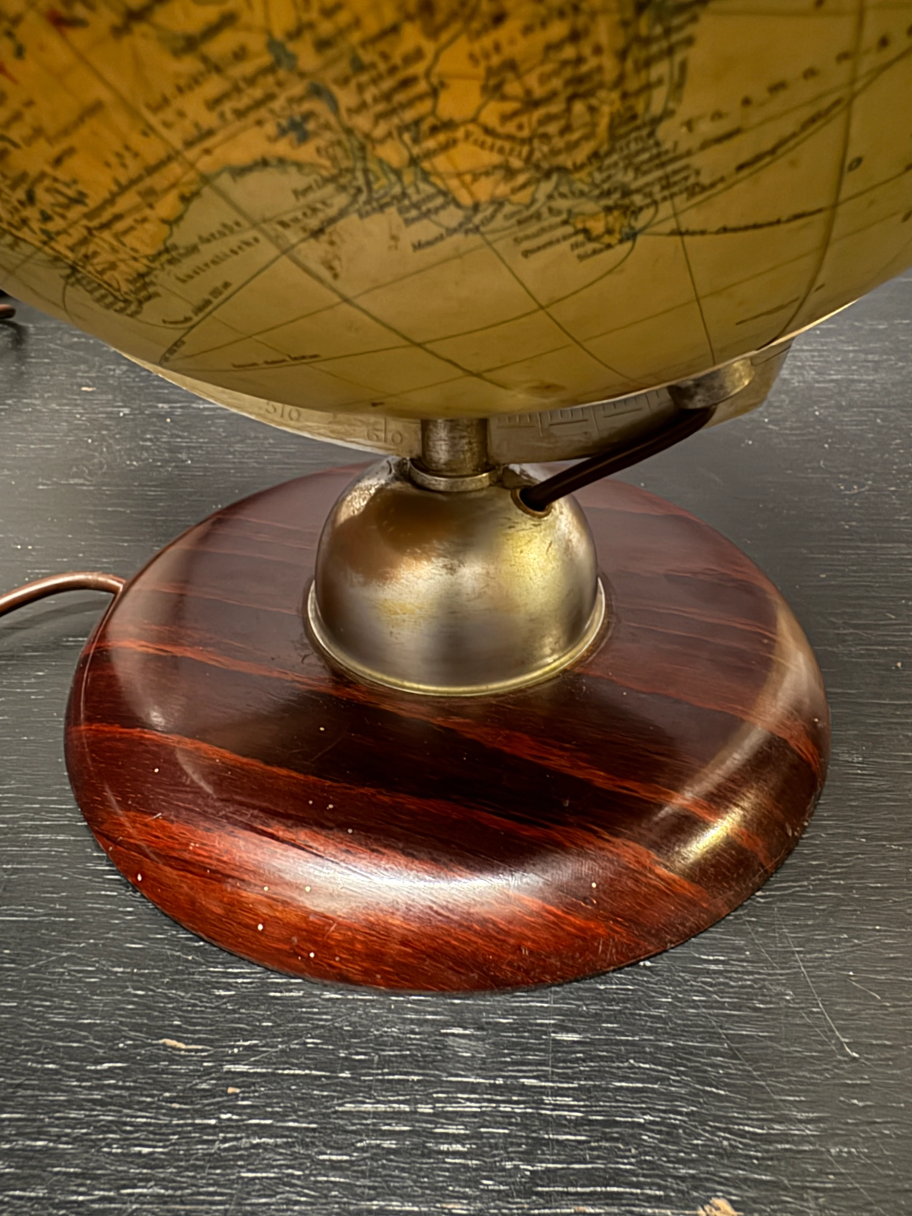 Vintage 1960s German Glass Globe Lamp By JRO Globus Munchen - Image 9