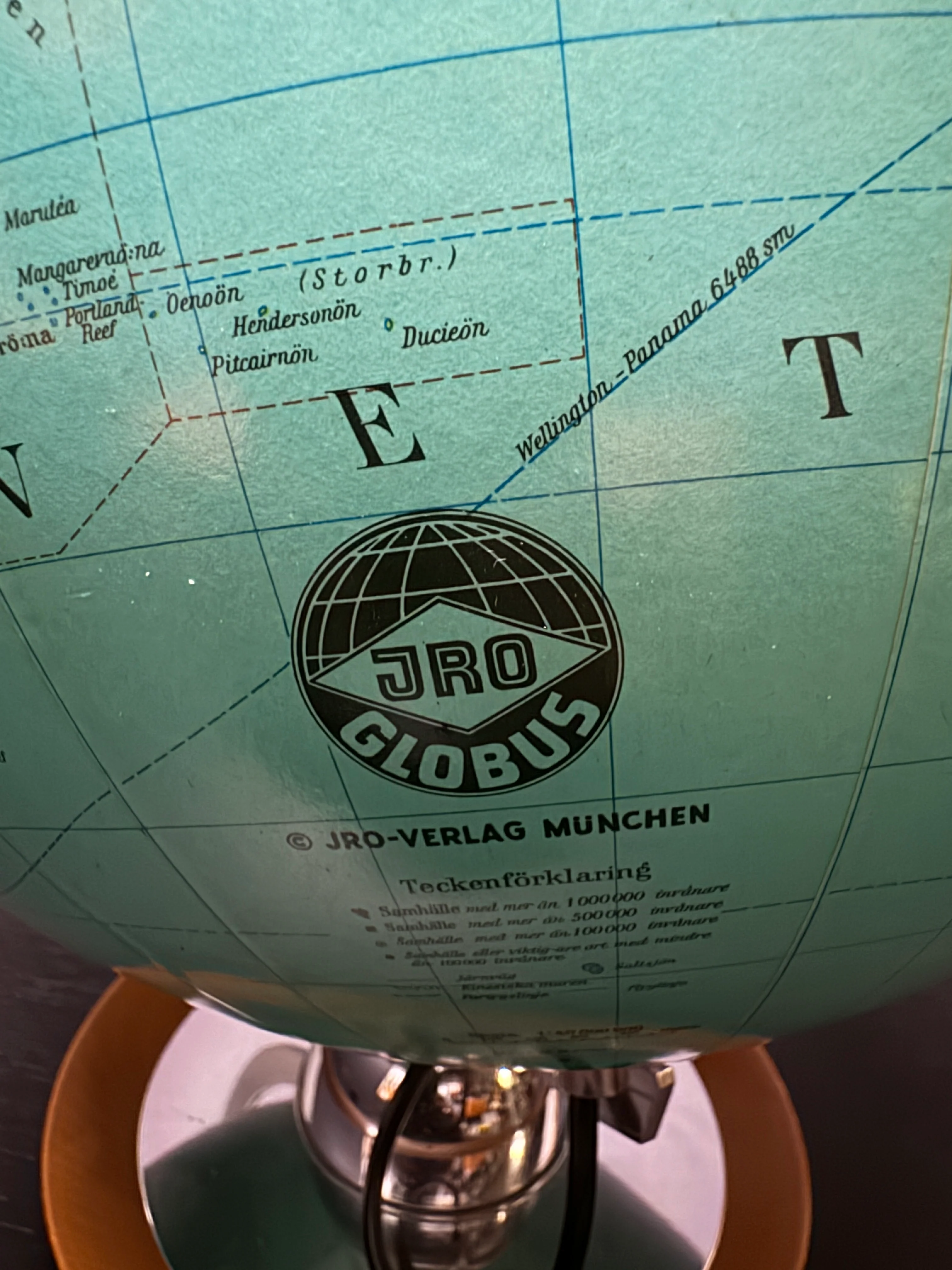 Vintage 1970s German Glass Globe Lamp By JRO Globus Munchen - Image 10