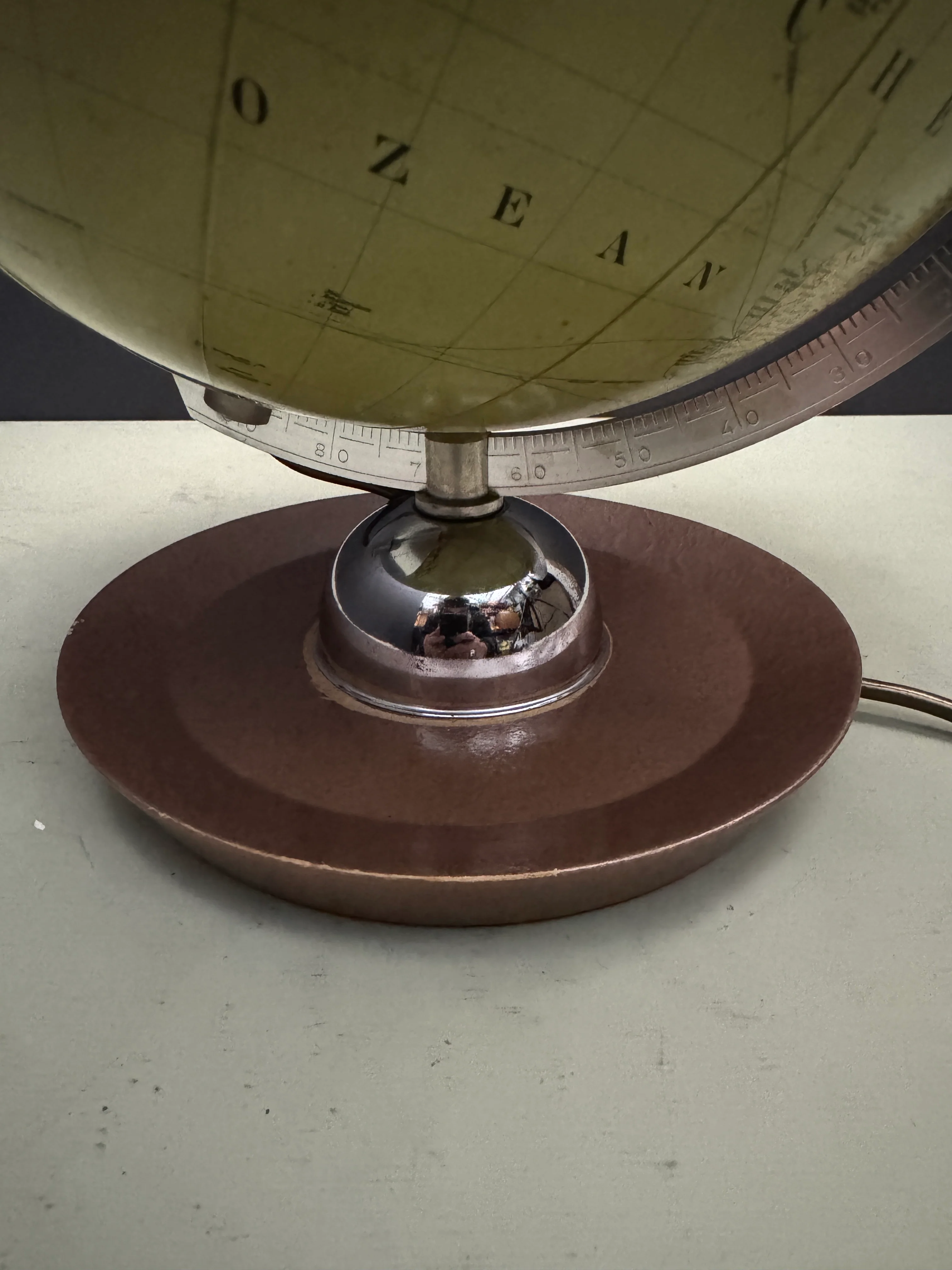 Vintage 1960s German Glass Globe Lamp By JRO Globus Munchen - Image 10
