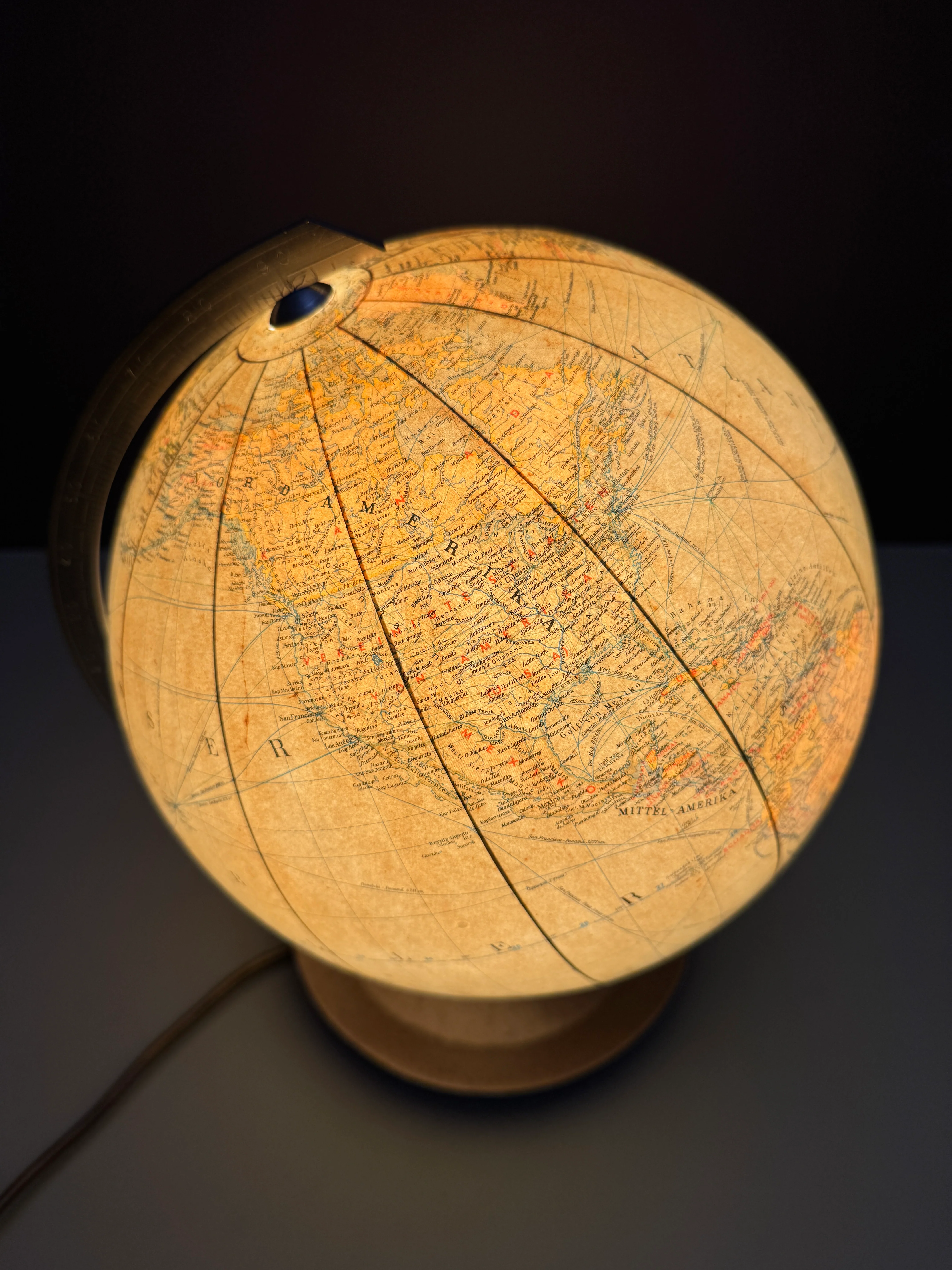 Vintage 1960s German Glass Globe Lamp By JRO Globus Munchen - Image 8