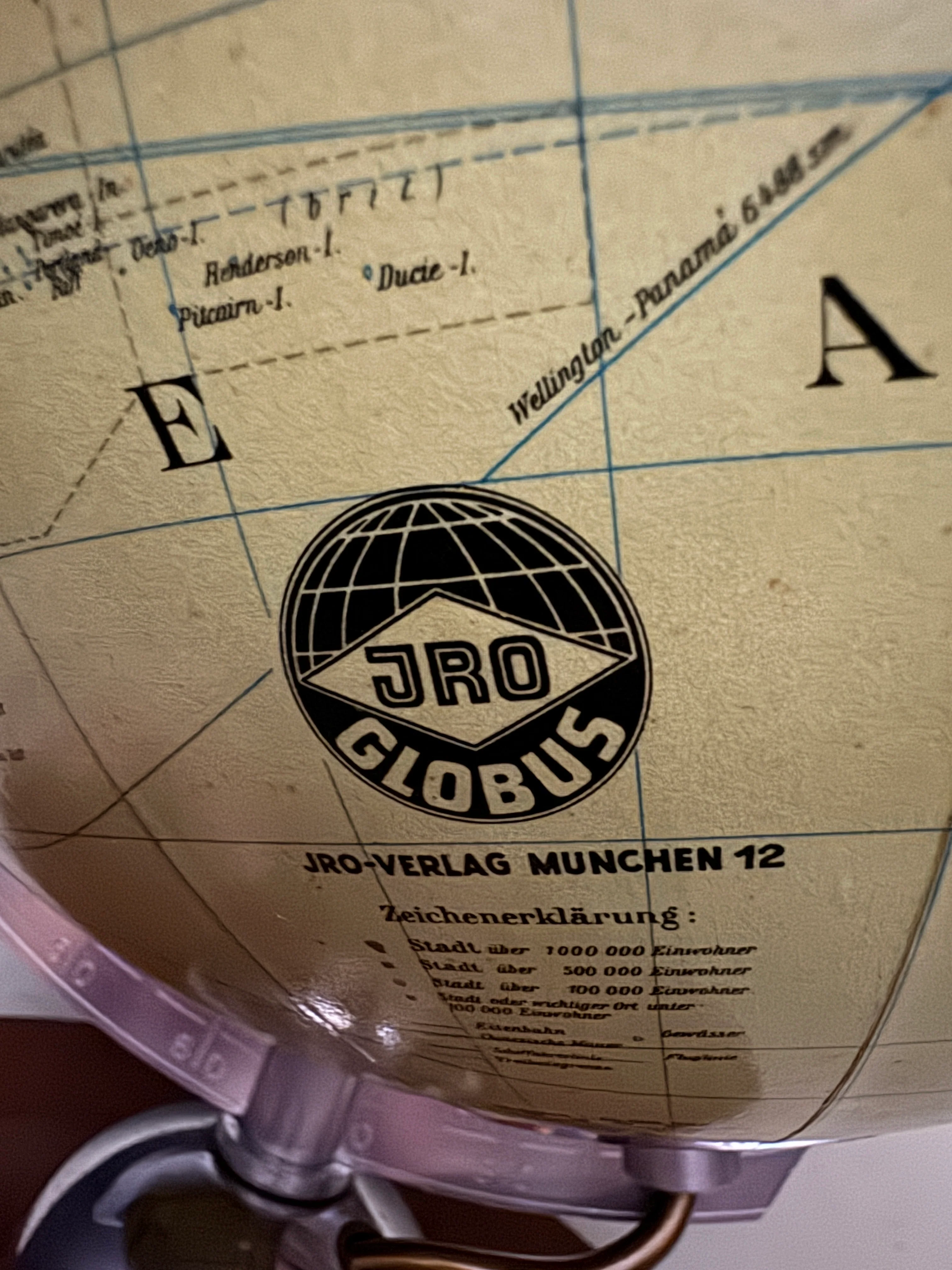Vintage 1960s German Glass Globe Lamp By JRO Globus Munchen - Image 9