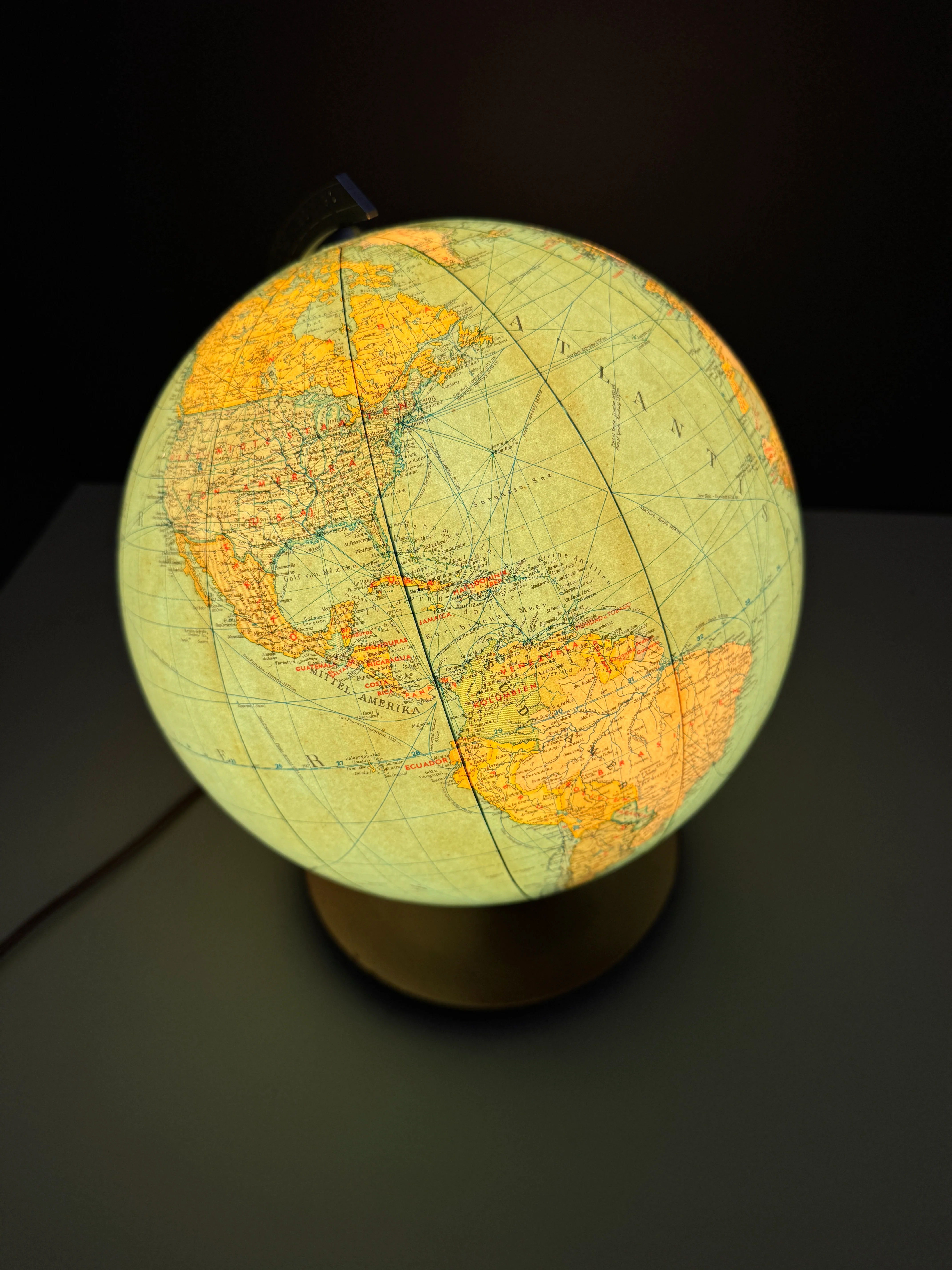 Vintage 1960s German Glass Globe Lamp By JRO Globus Munchen - Image 8