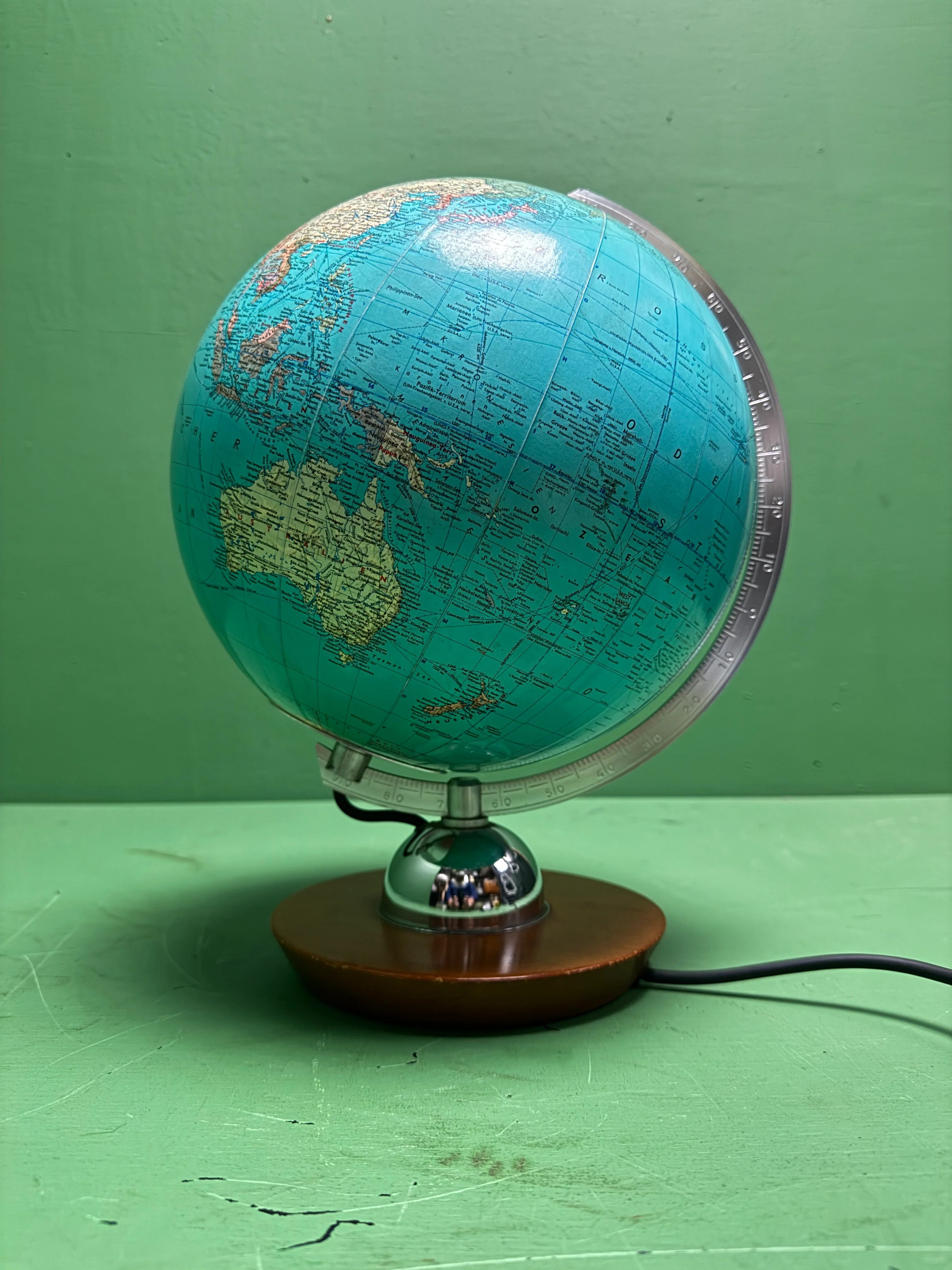 Vintage 1960s German Glass Globe Lamp By JRO Globus Munchen - Image 6