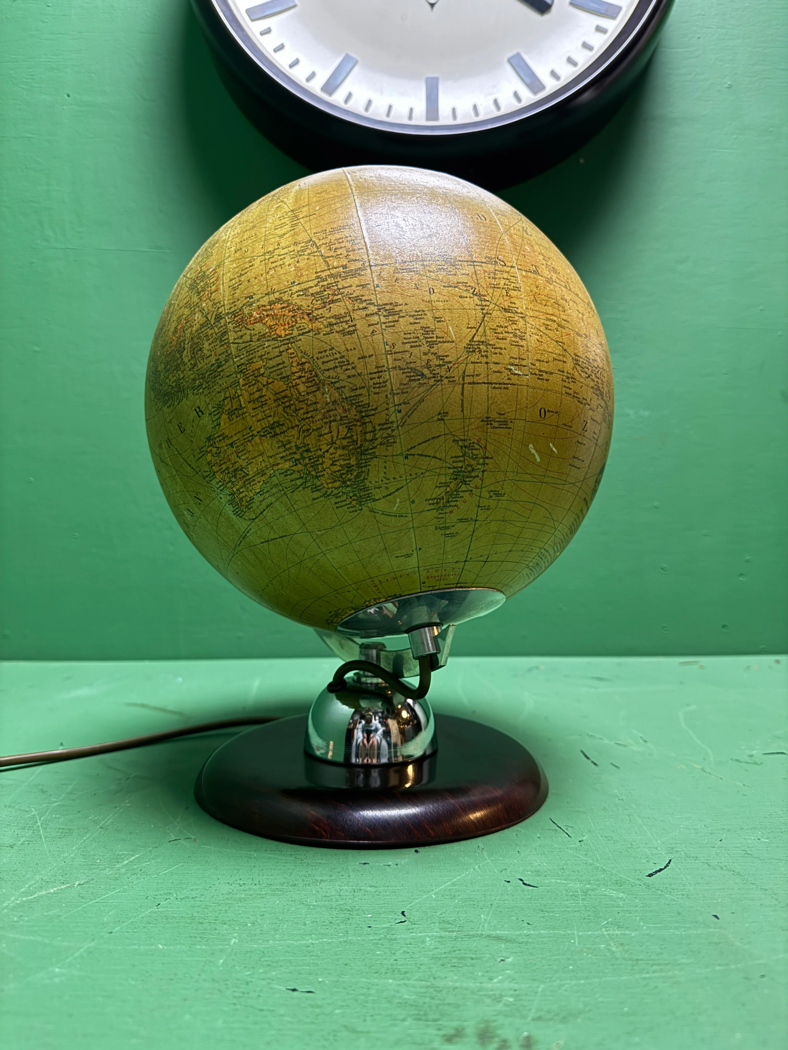Vintage 1960s German Glass Globe Lamp By JRO Globus Munchen - Image 3