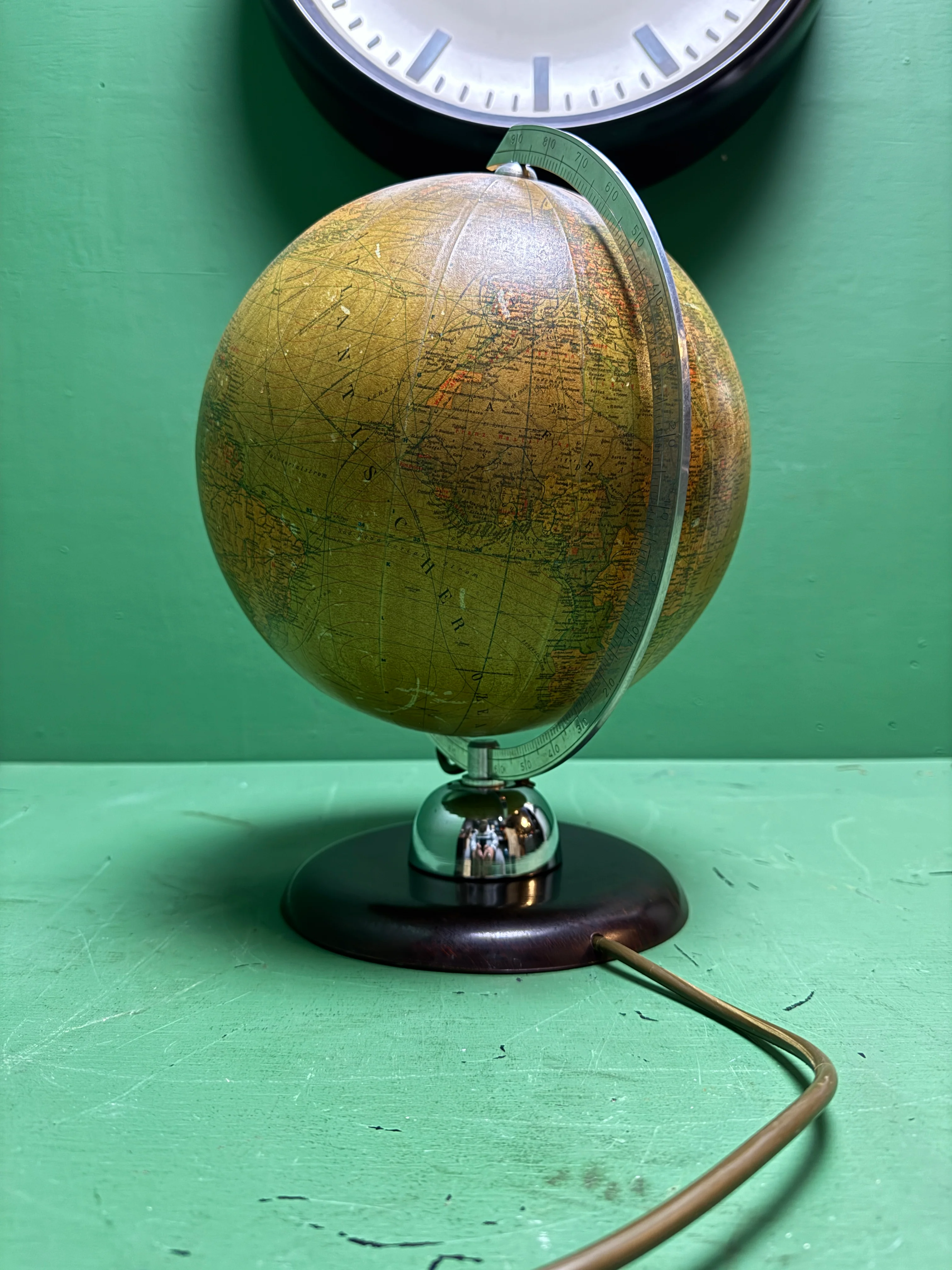 Vintage 1960s German Glass Globe Lamp By JRO Globus Munchen - Image 5