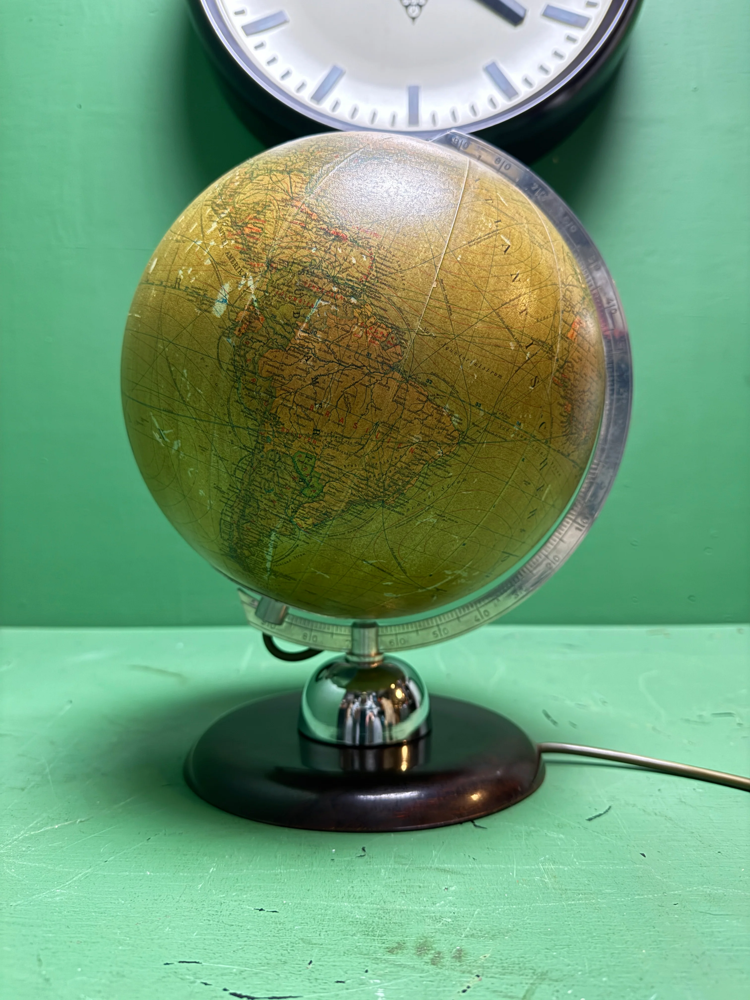 Vintage 1960s German Glass Globe Lamp By JRO Globus Munchen - Image 6