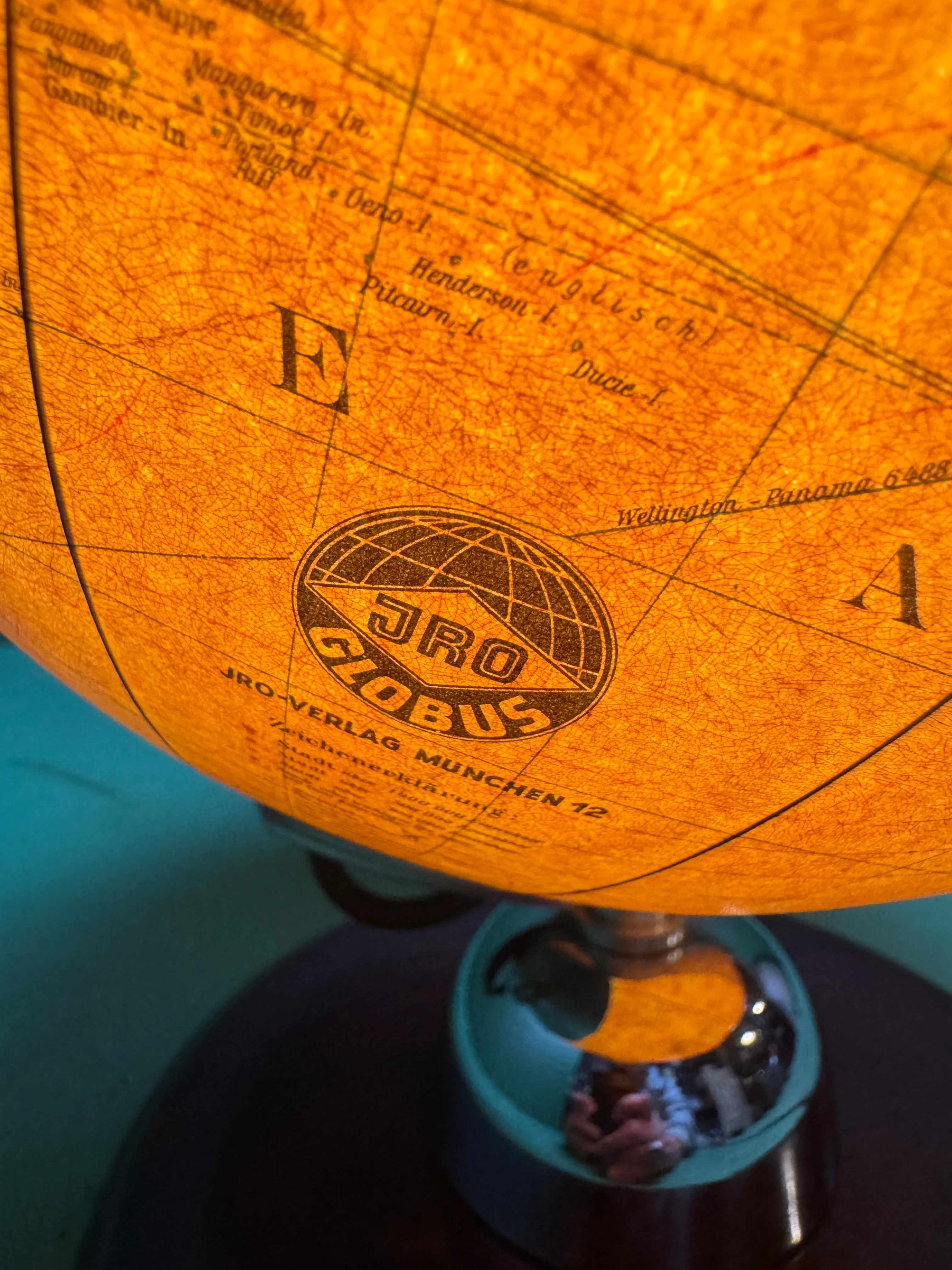Vintage 1960s German Glass Globe Lamp By JRO Globus Munchen - Image 9