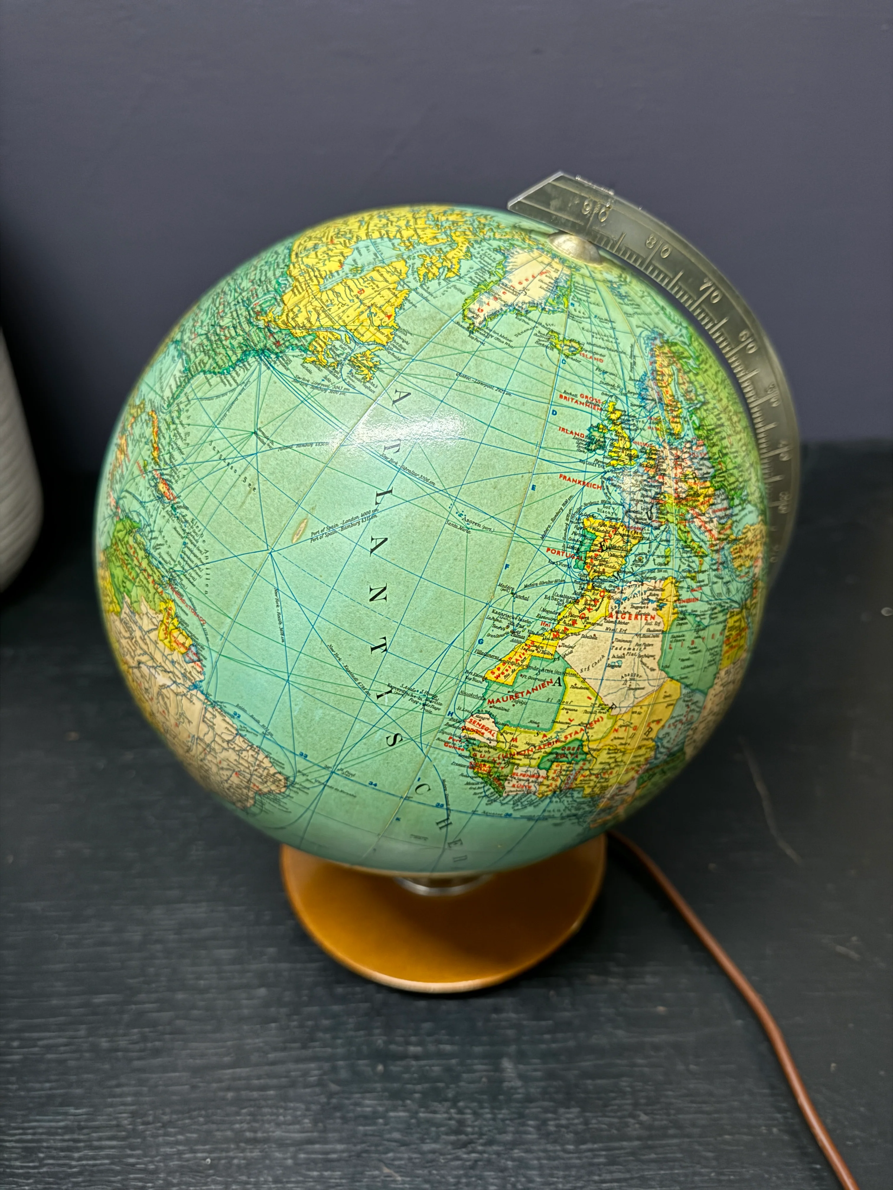 Vintage 1960s German Glass Globe Lamp By JRO Globus Munchen by - Image 4