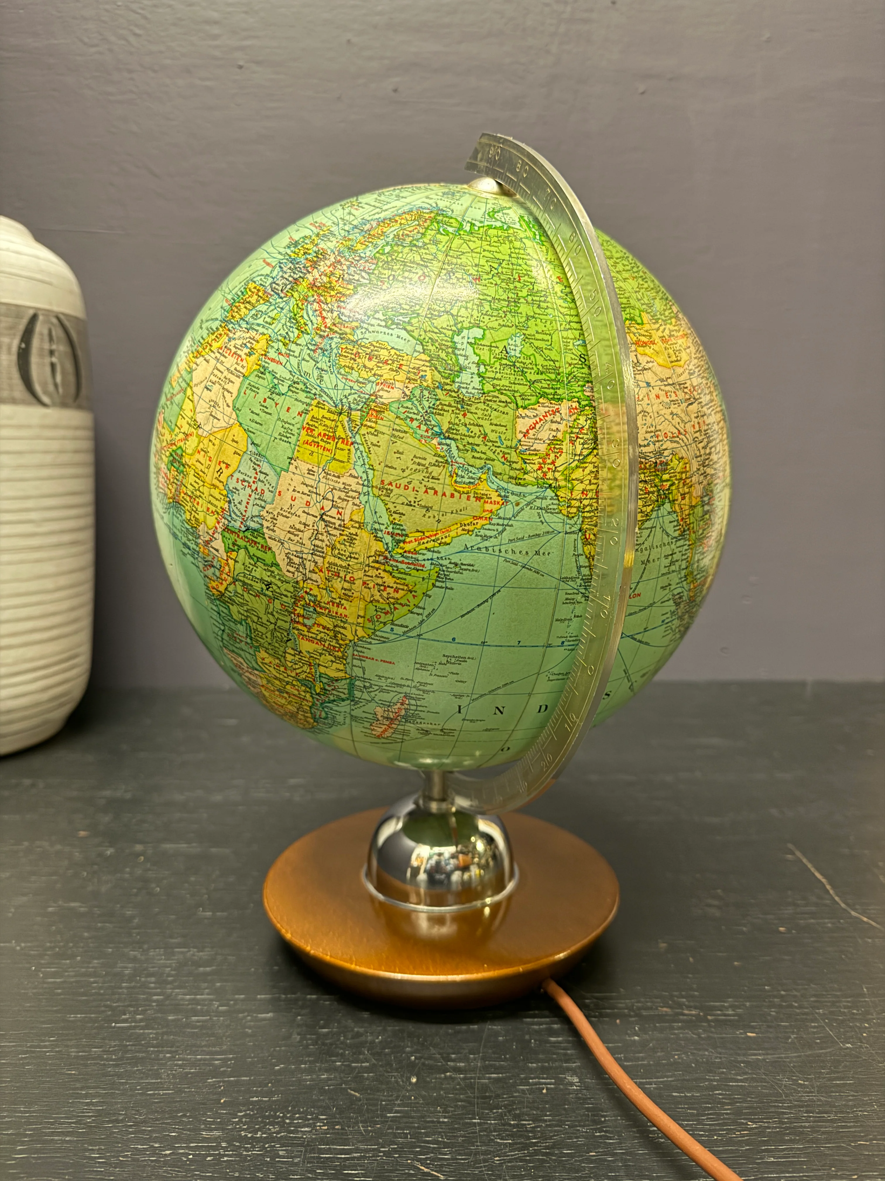 Vintage 1960s German Glass Globe Lamp By JRO Globus Munchen by - Image 6