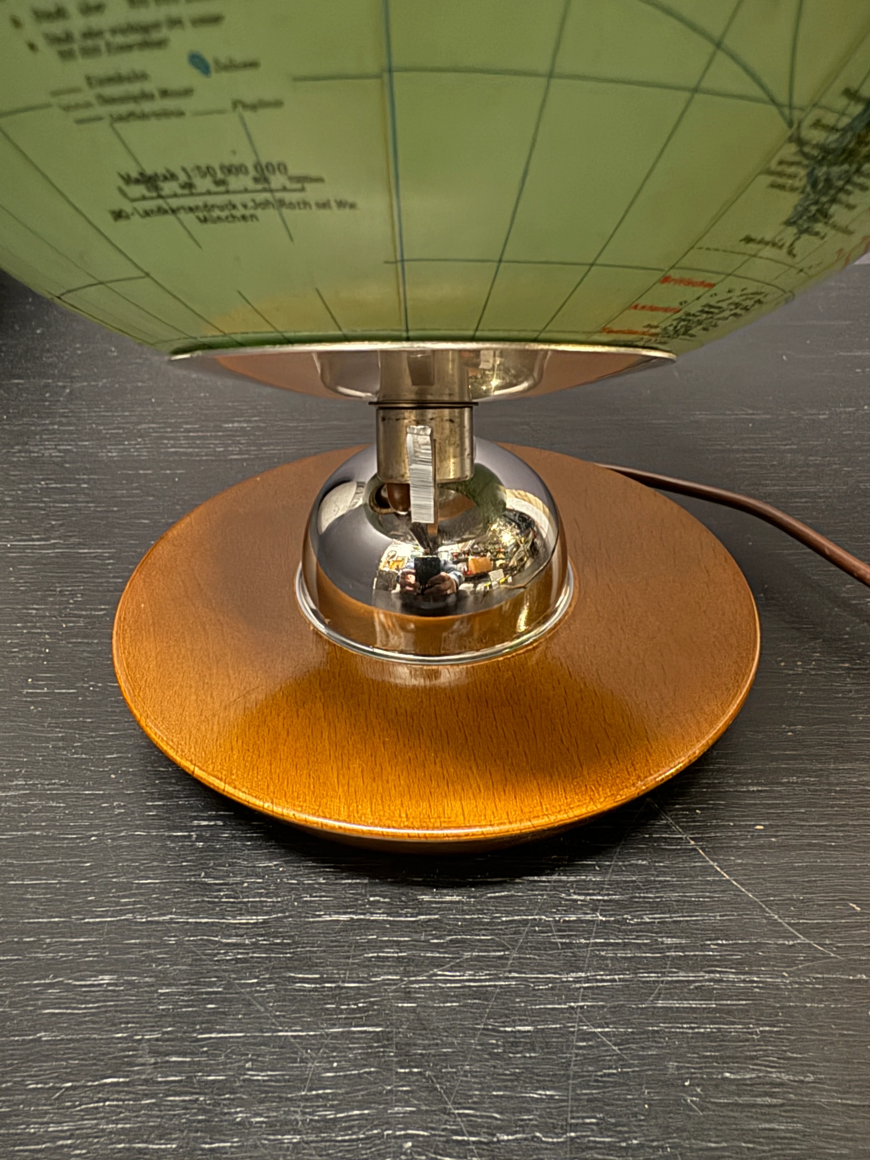 Vintage 1960s German Glass Globe Lamp By JRO Globus Munchen by - Image 9