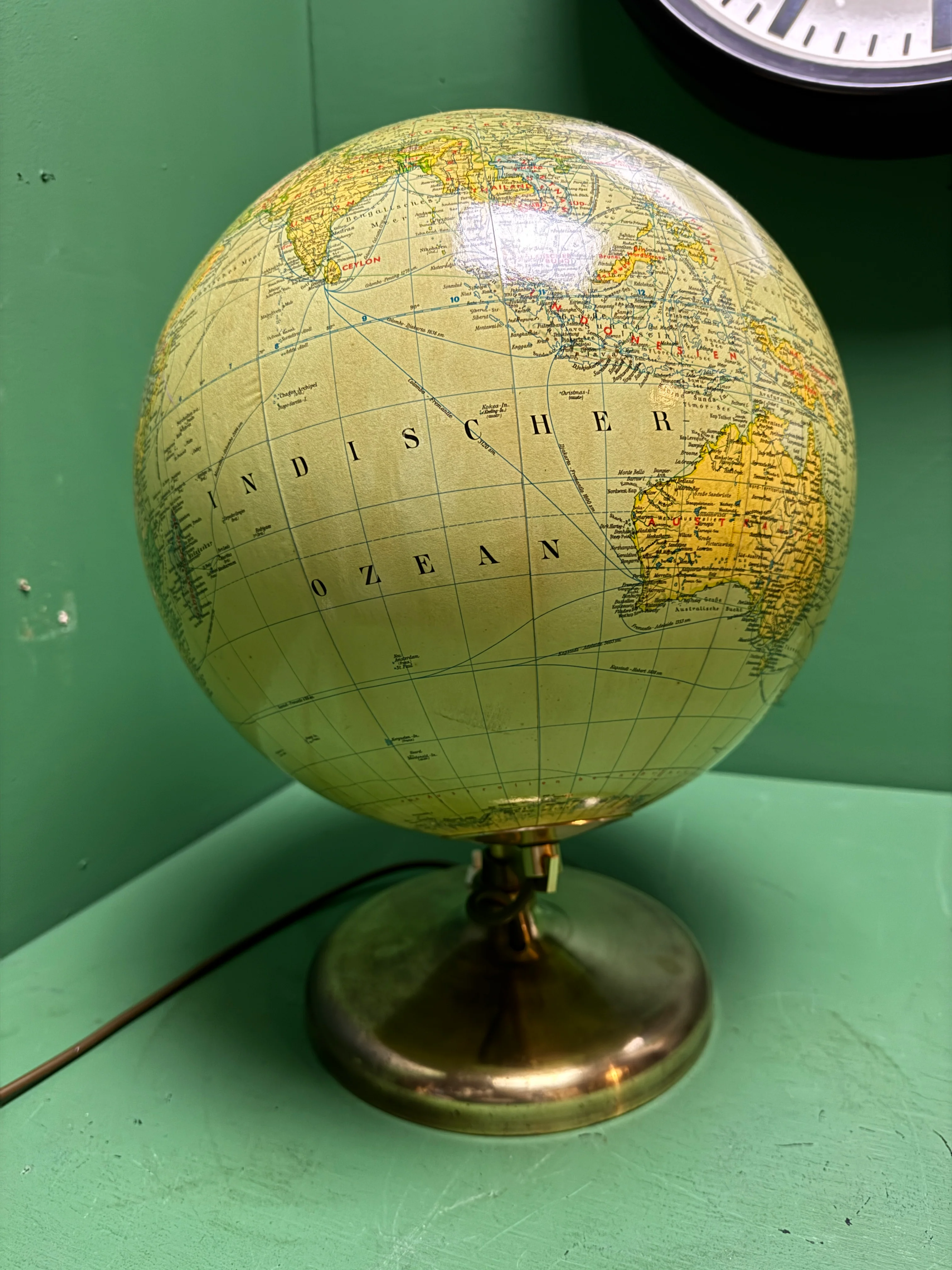 Vintage 1960s German Glass Globe Lamp By JRO Globus Munchen - Image 3