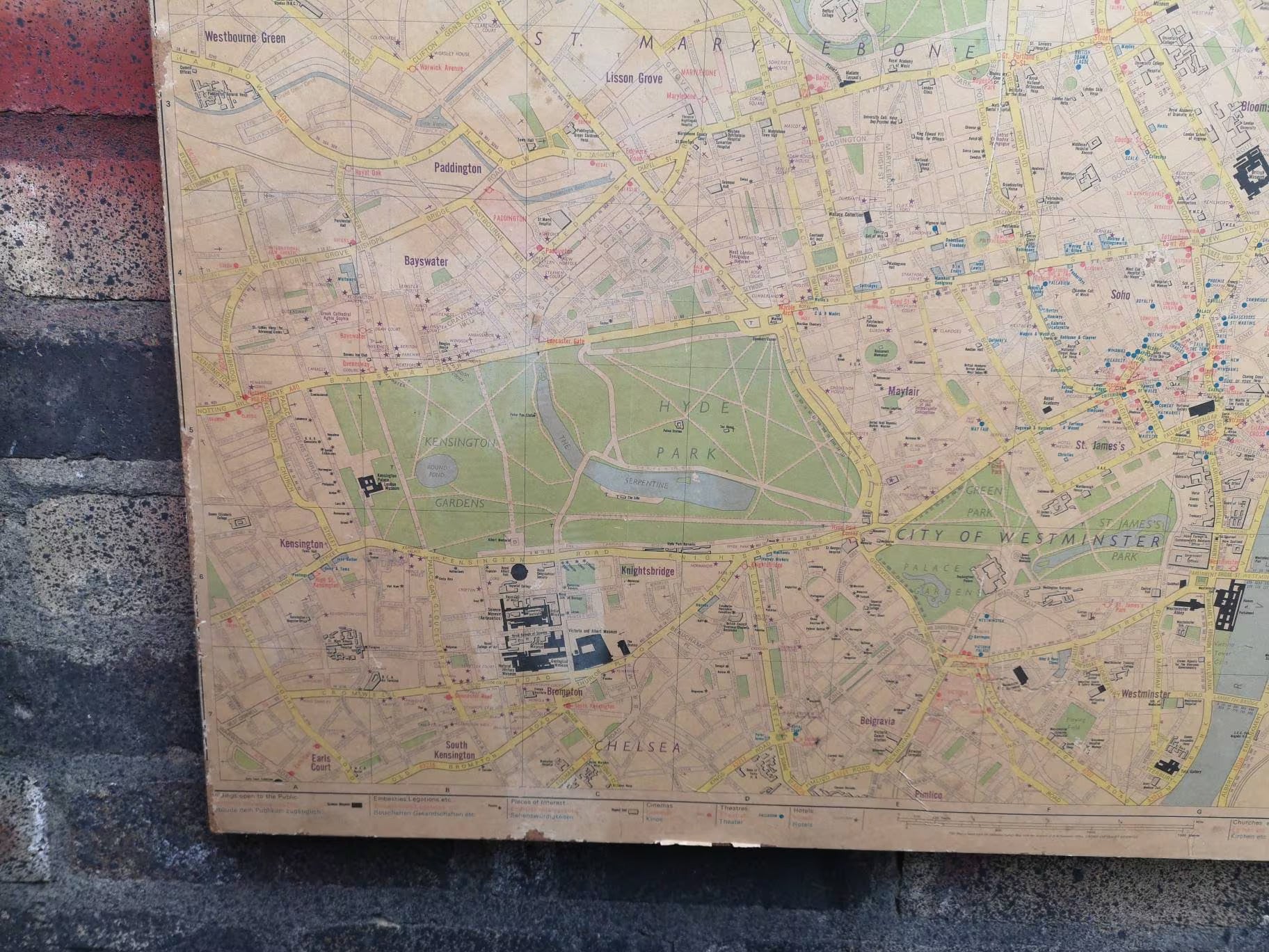 Vintage 1970s Map Of London By Geographers Map Co Ltd - Image 4