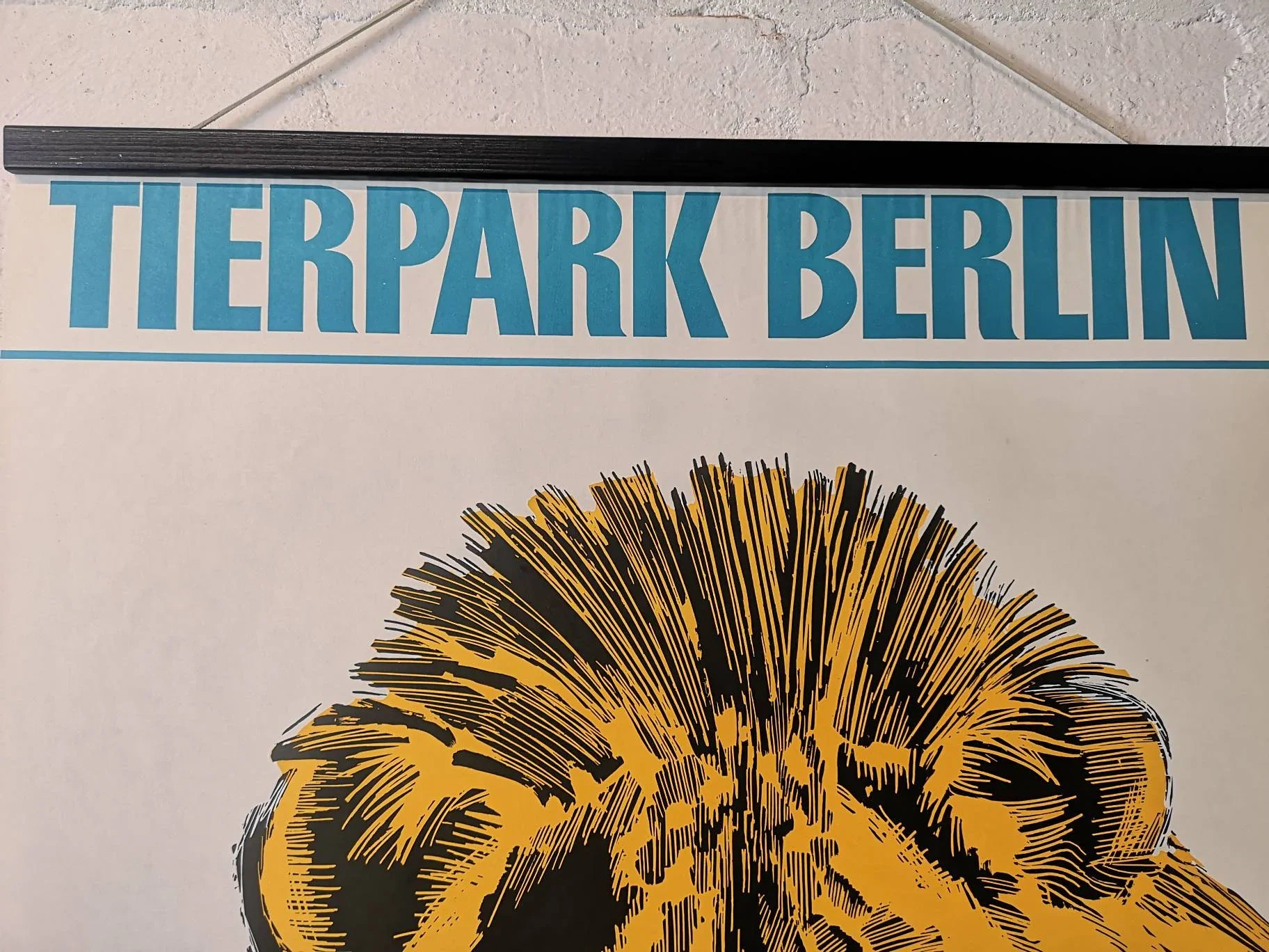 Vintage 1970s Tierpark Berlin Original Zoo Poster Advertising Of A Lion - Image 8