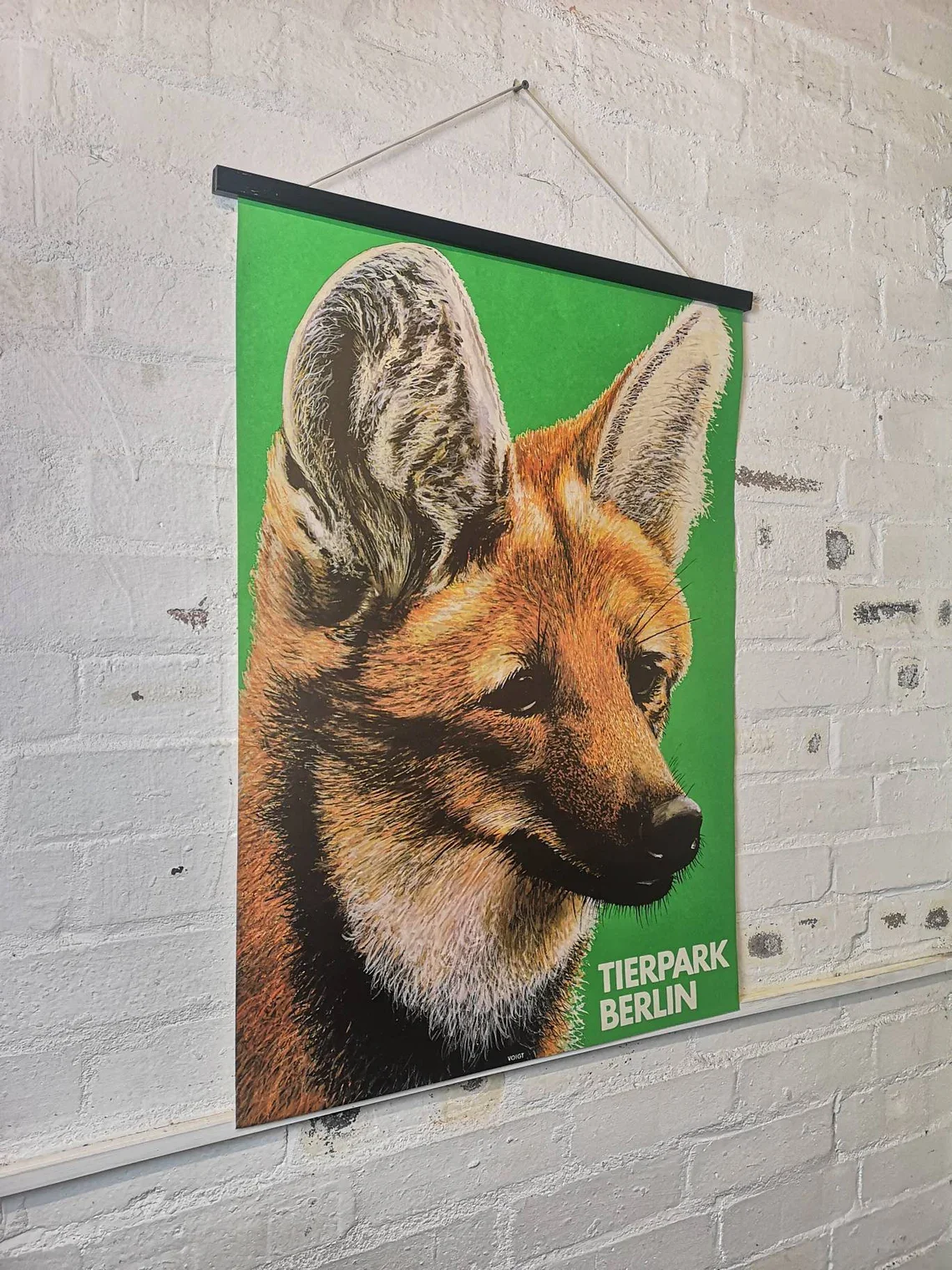 Vintage 1980s Tierpark Berlin Original Zoo Poster Advertising Of A Fox - Image 4