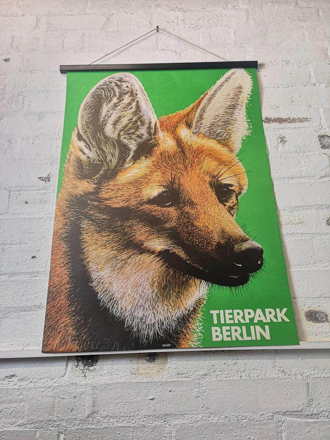 Vintage 1980s Tierpark Berlin Original Zoo Poster Advertising Of A Fox - Image 5