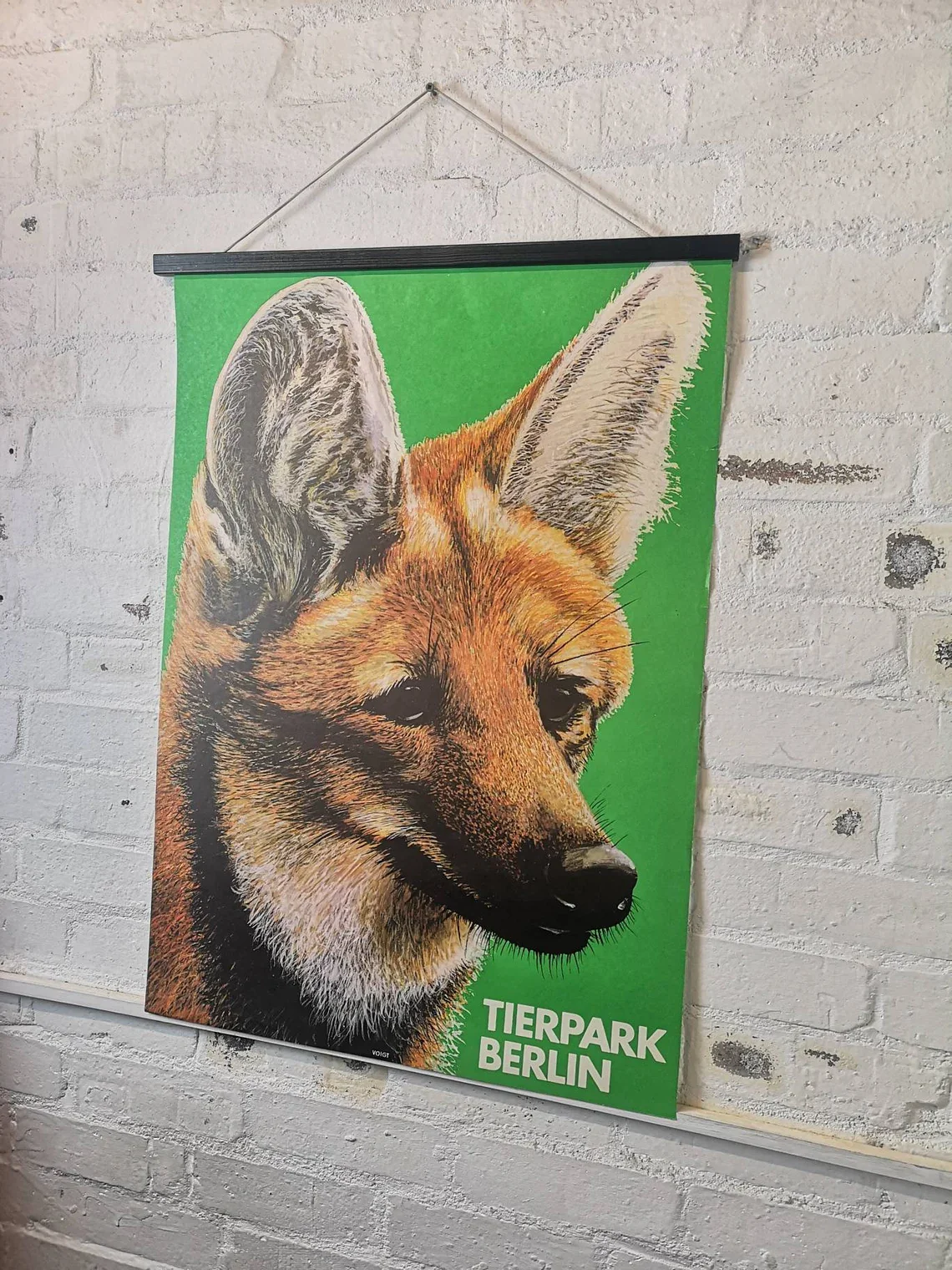 Vintage 1980s Tierpark Berlin Original Zoo Poster Advertising Of A Fox - Image 6