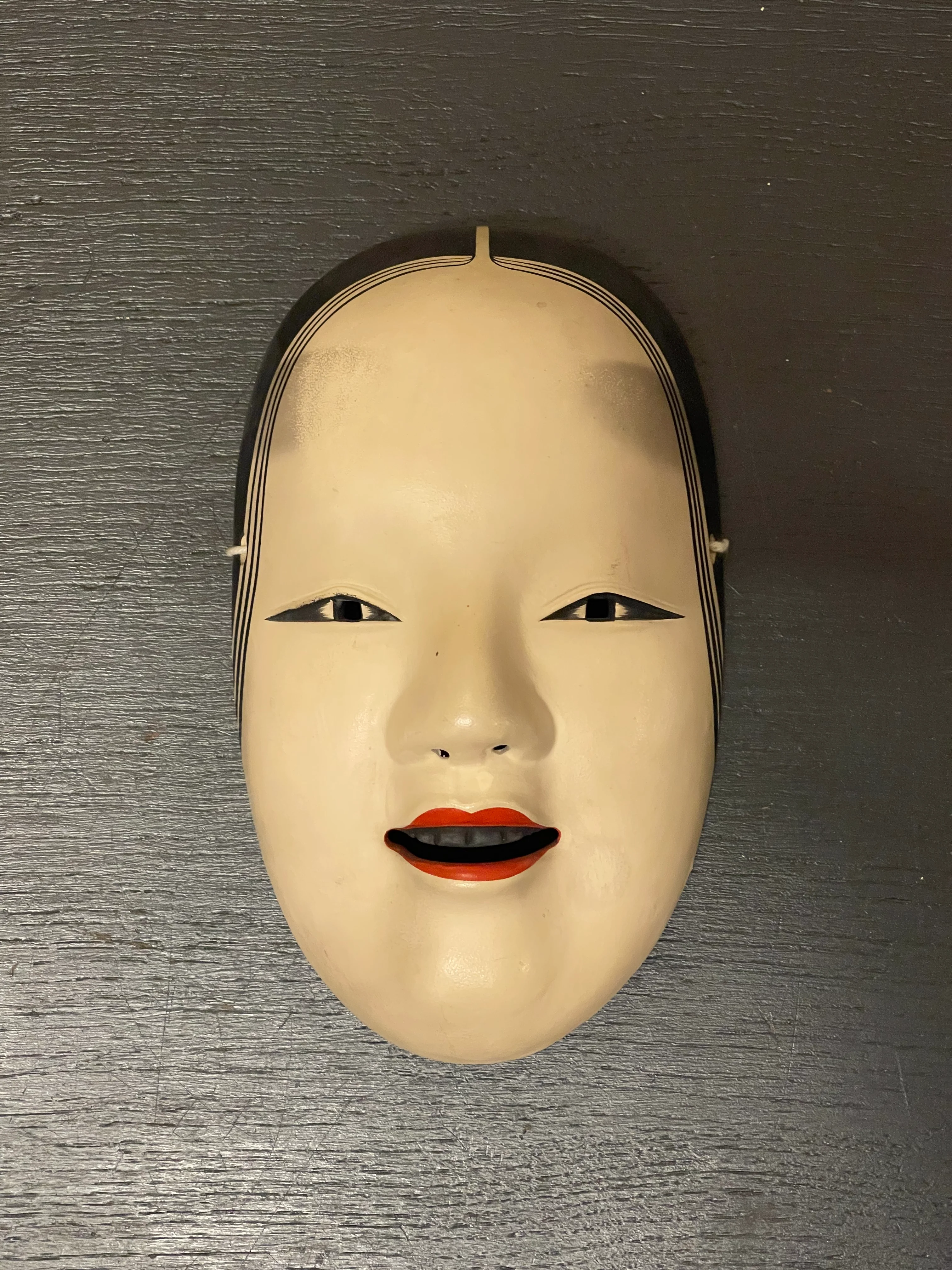 Vintage Japanese Noh Mask Of A Young Woman ( Waka-onna ) By Suzuki Nohin
