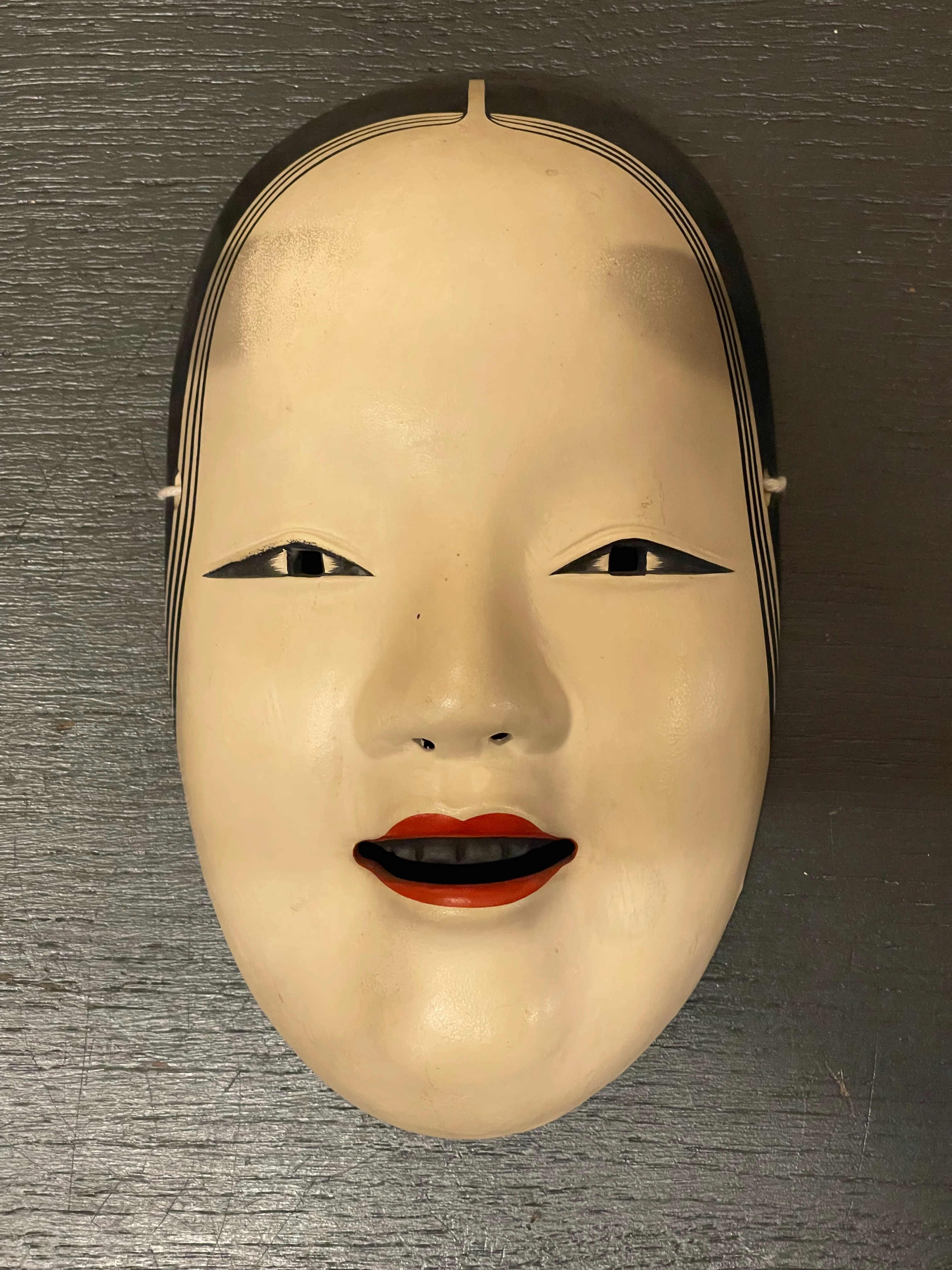 Vintage Japanese Noh Mask Of A Young Woman ( Waka-onna ) By Suzuki Nohin - Image 2