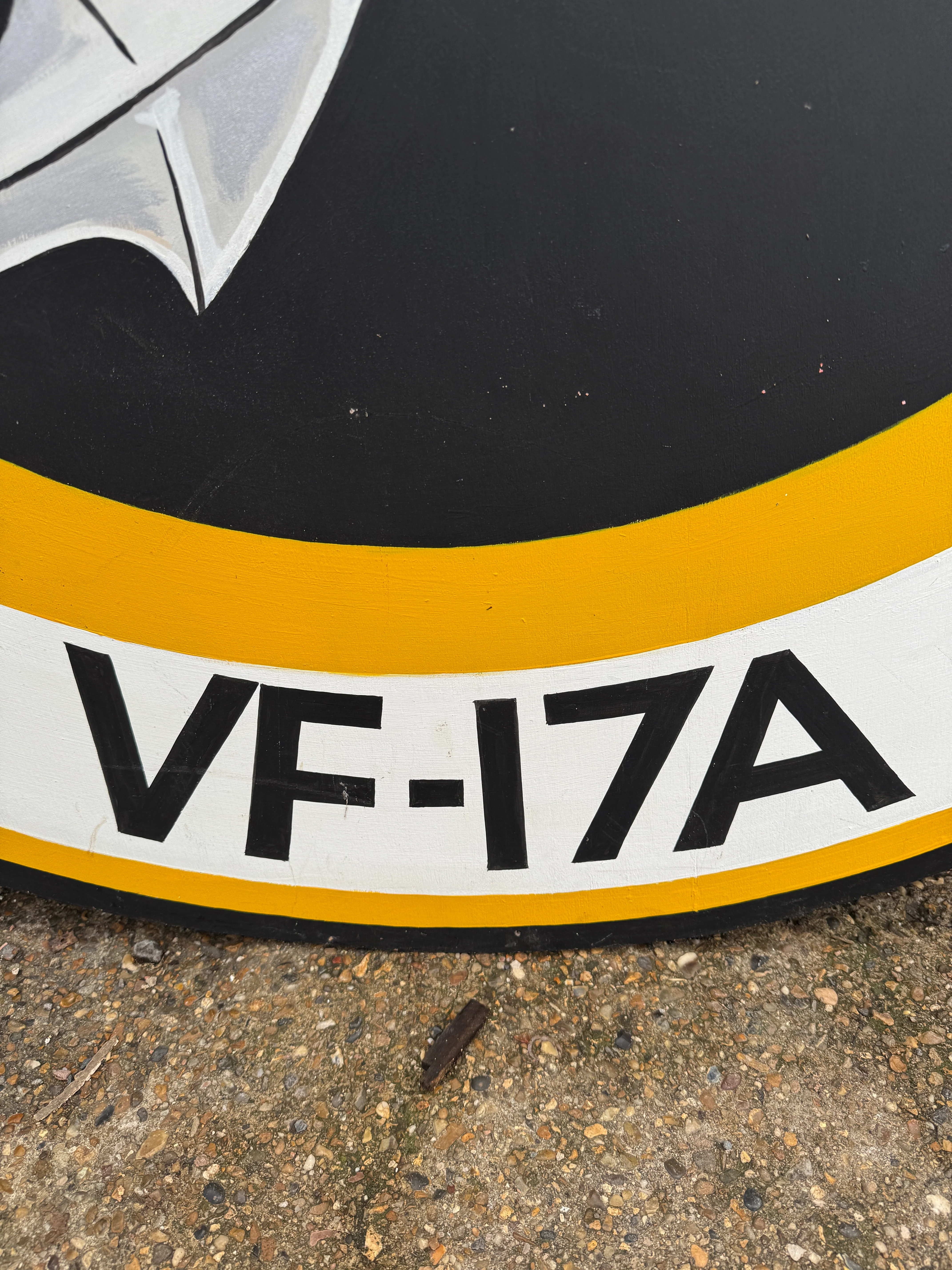 WW2 American Air Force VF-17A Nose Art Hand Painted On Board - Image 9